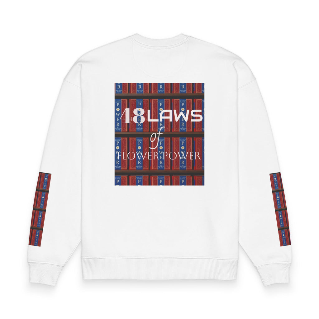 48 Laws of Flower Power Graphic Crewneck Sweatshirt by Industry Plant