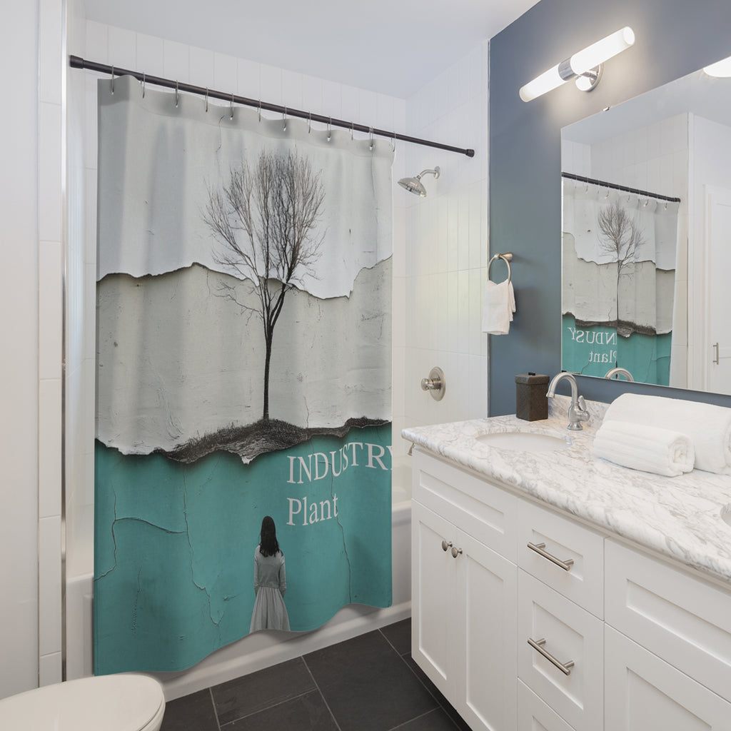 BRANCHING OFF ON MY OWN Shower Curtain by Industry Plant