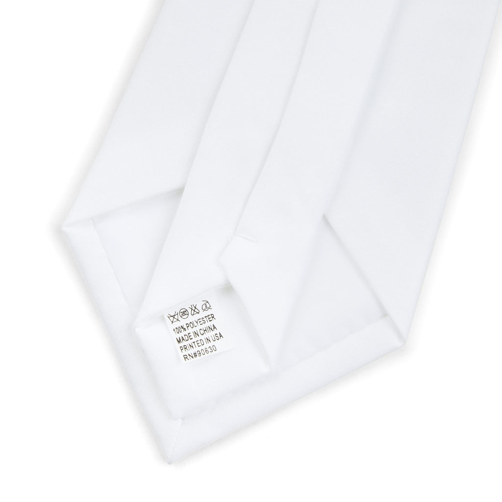 48 LAWS of FLOWER POWER #PowerTie – Patriotic Blue Necktie with 'POWER' Text and Daisy Accent by Industry Plant