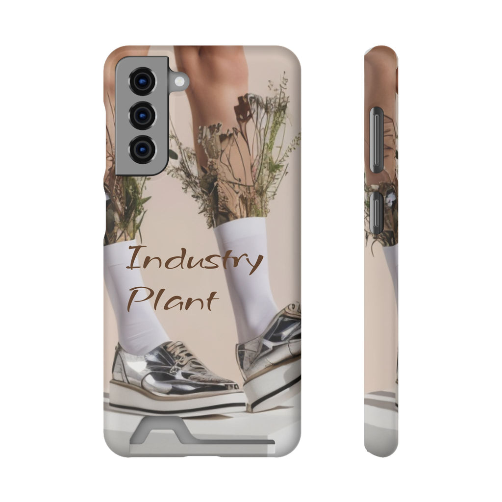 ALWAYS RUNNING ON PLANT POWER Stylish Phone Case with Card Holder by Industry Plant @AutoPaybump