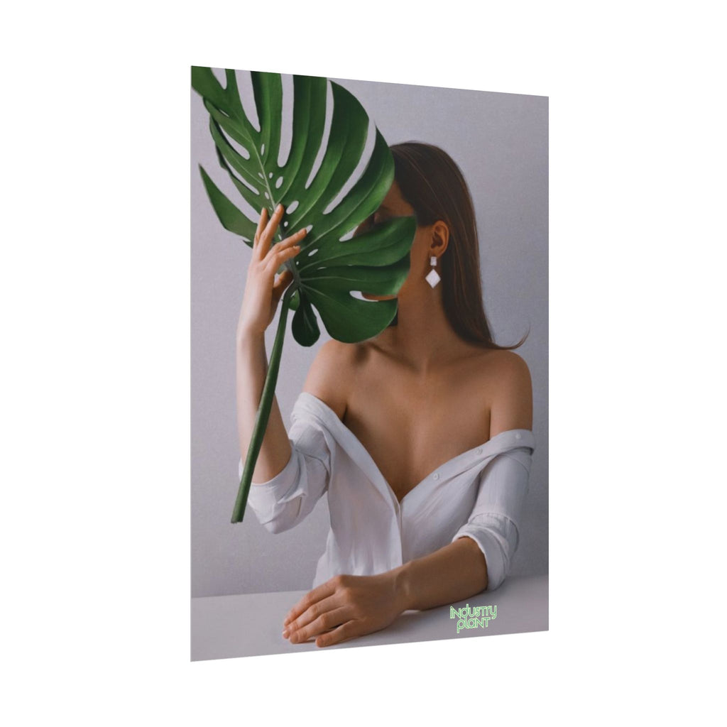 MONSTERA MYSTIQUE Botanical Chic Fine Art Poster — Woman with Monstera Wall Fine Art by INDUSTRY PLANT @AutoPaybump