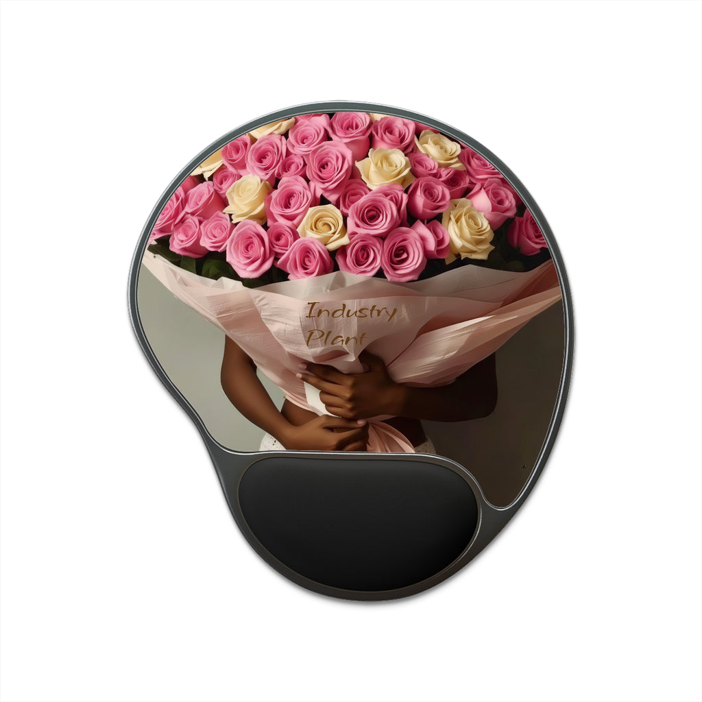 XOXO MS. BLOOMINGDALES PINK Creative Mouse Pad with Wrist Rest | Designed by Industry Plant @AutoPaybump
