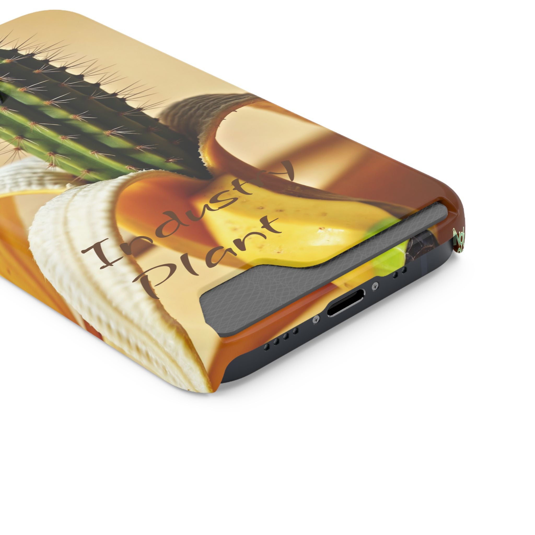 PEEL MY PRICKLED PECKER Stylish Phone Case with Card Holder by Industry Plant @AutoPaybump