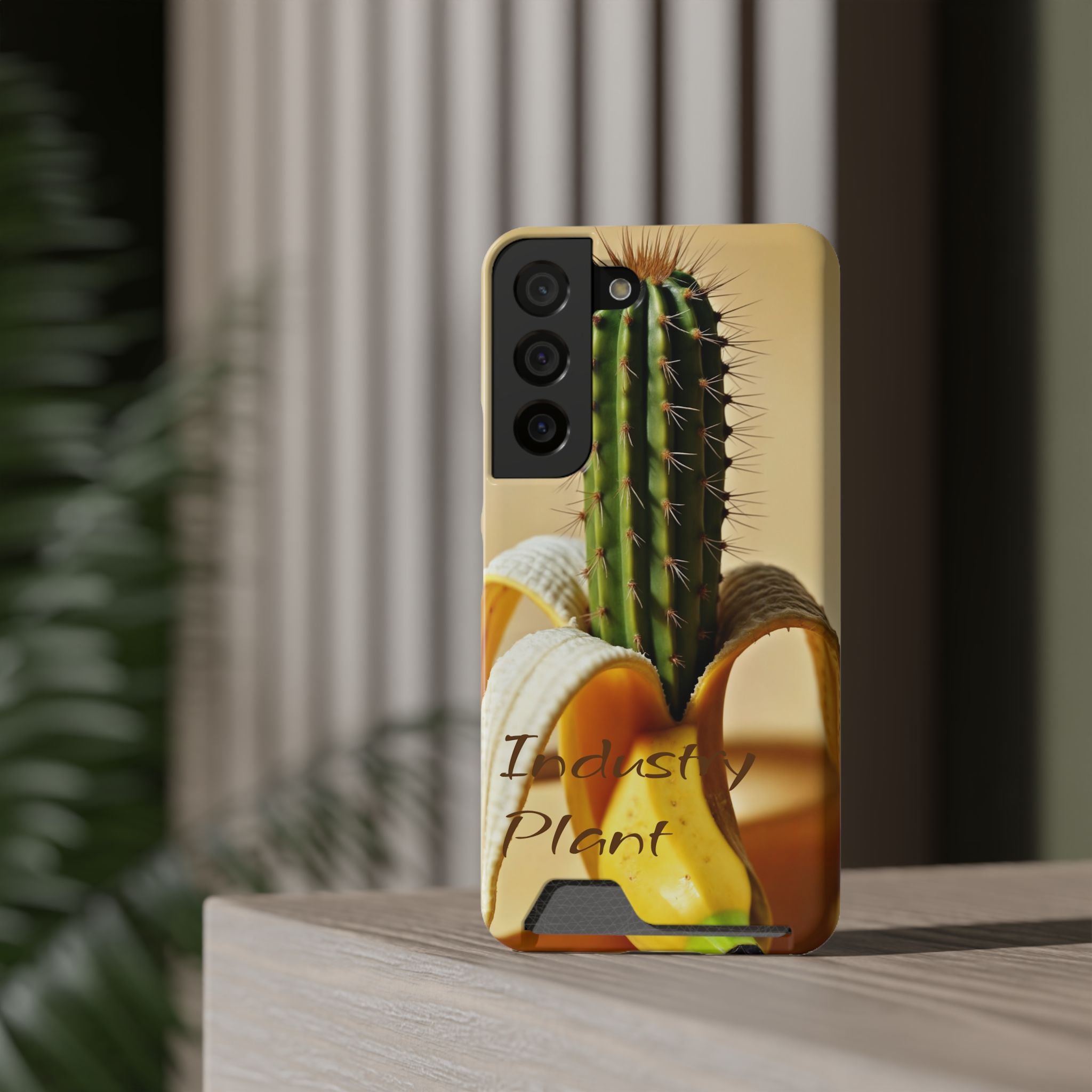 PEEL MY PRICKLED PECKER Stylish Phone Case with Card Holder by Industry Plant @AutoPaybump