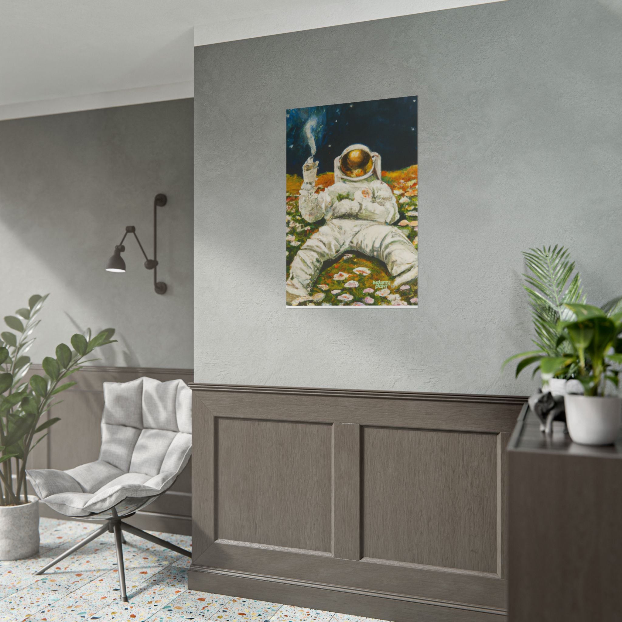 ASTRO STONER Fine Art Astronaut Poster — Retro Space Fine Art Print BY INDUSTRY PLANT @AutoPaybump