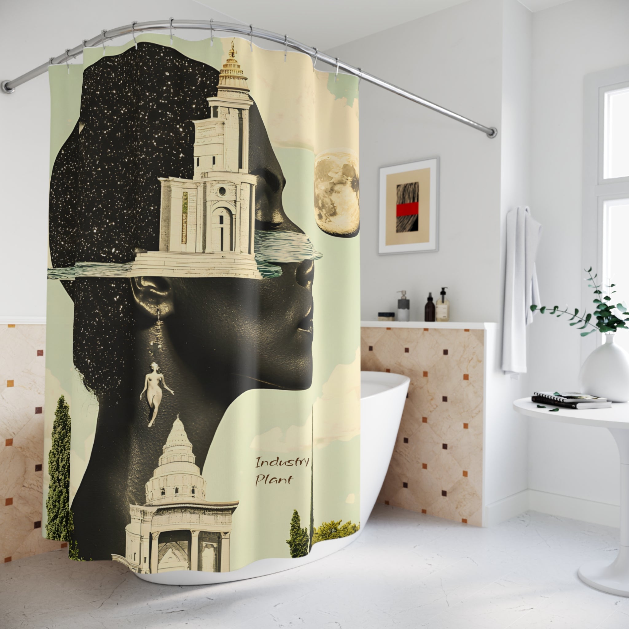 THE FUTURE IS FEMME Shower Curtain by Industry Plant