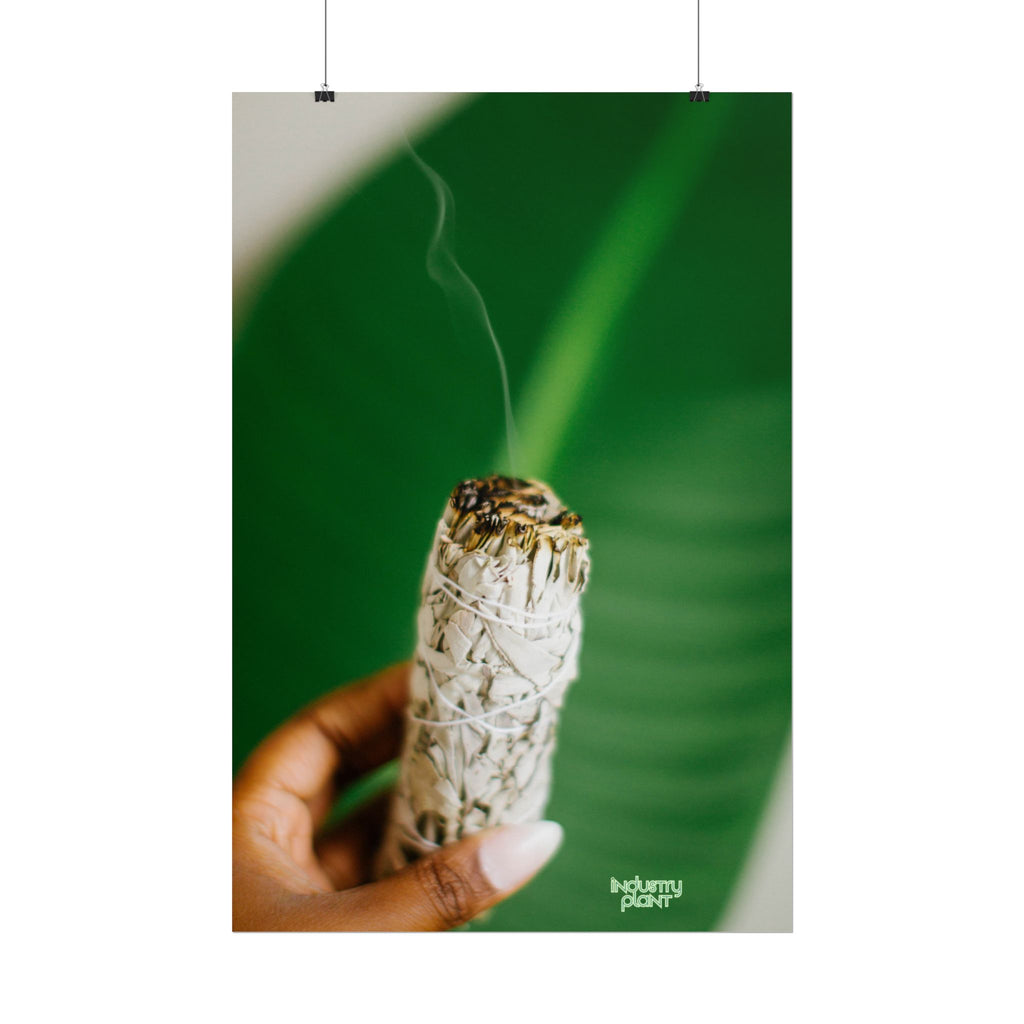 HER SAGING GRACE Sage Smudge Fine Art Poster — Botanical Aromatherapy Wall Fine Art by INDUSTRY PLANT @AutoPaybump
