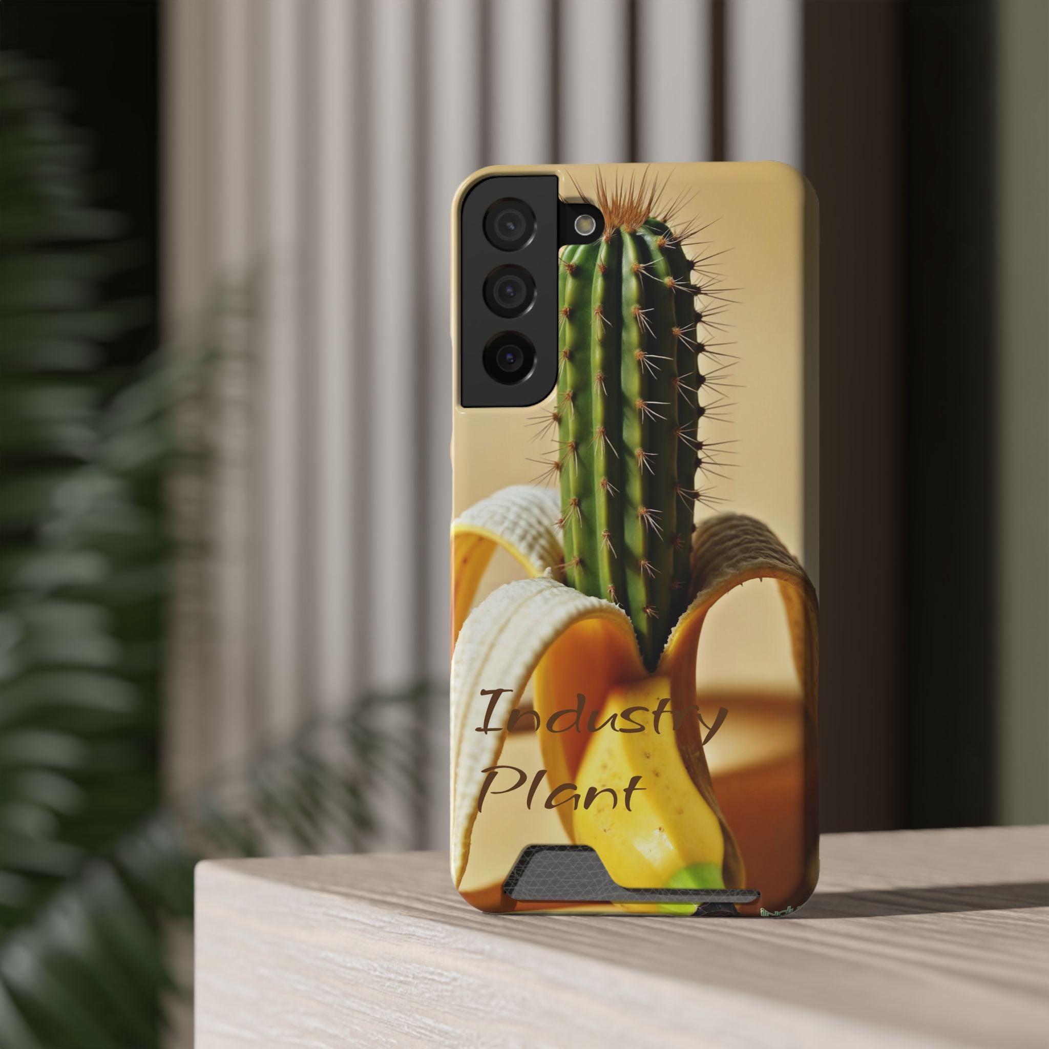 PEEL MY PRICKLED PECKER Stylish Phone Case with Card Holder by Industry Plant @AutoPaybump