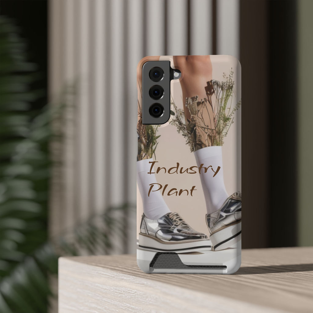 ALWAYS RUNNING ON PLANT POWER Stylish Phone Case with Card Holder by Industry Plant @AutoPaybump