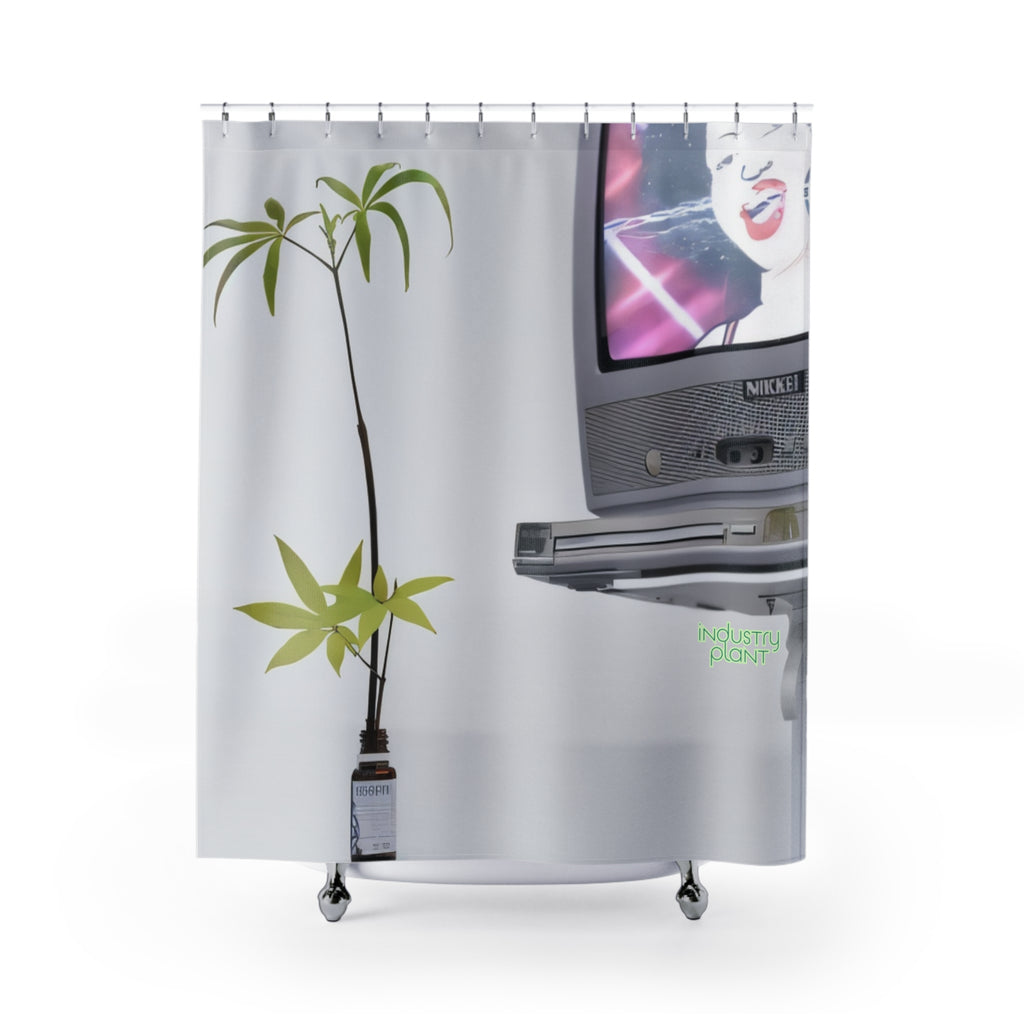 WEED TV Shower Curtain by Industry Plant