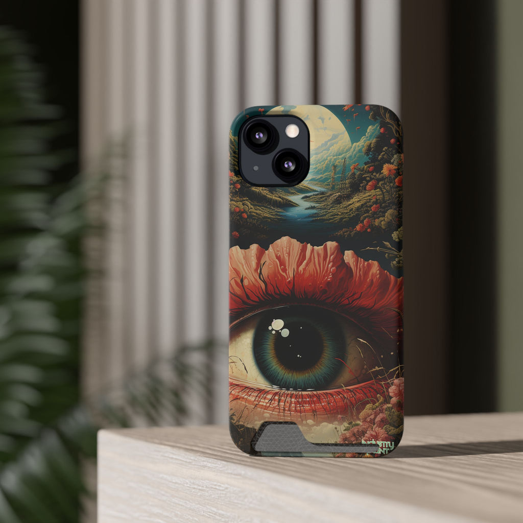 Eye Bloom Here... Stylish Phone Case with Card Holder by INDUSTRY PLANT @AutoPaybump