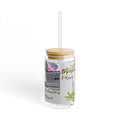 WEED TV Stylish Bamboo Lid Sipper Glass - 16oz with Artistic Design by INDUSTRY PLANT @AutoPaybump