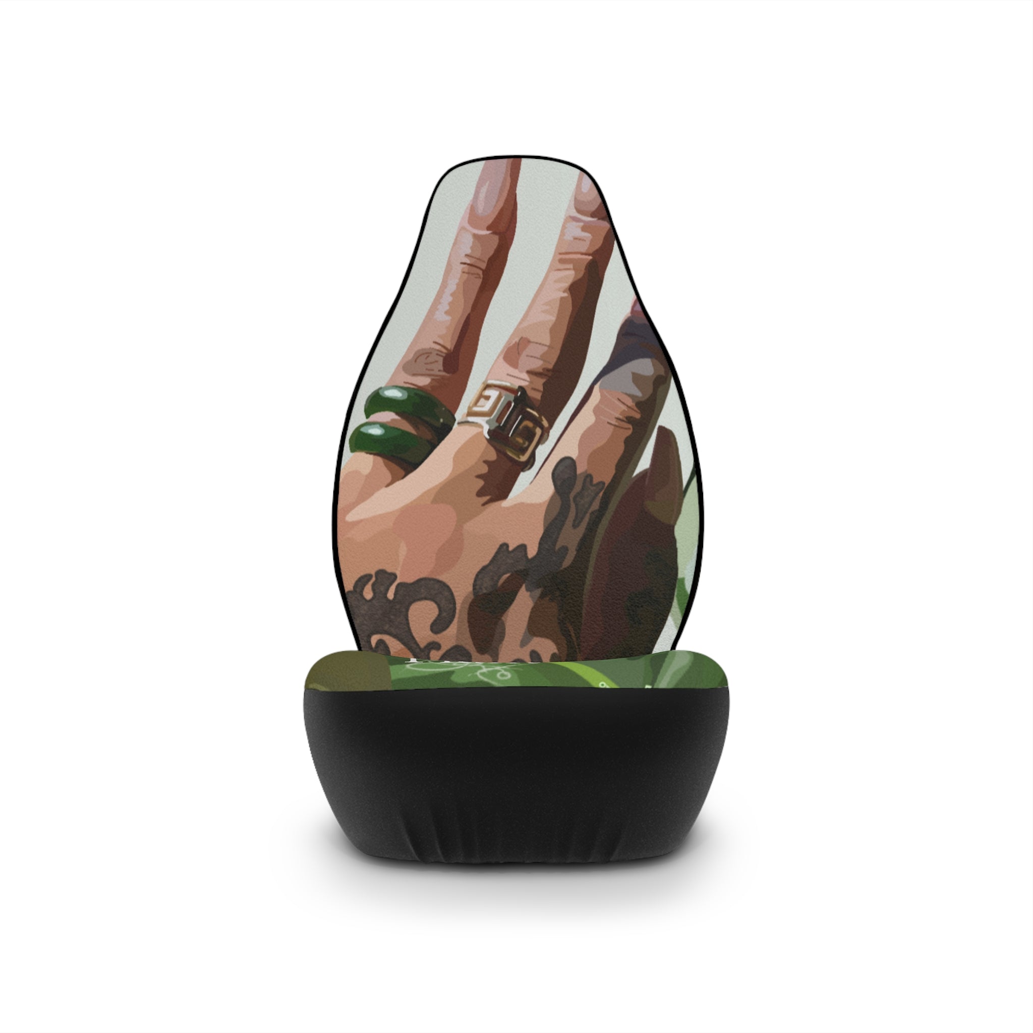 TATTED GREEN THUMB Car Seat Covers - Stylish & Edgy Design by INDUSTRY PLANT @AutoPaybump