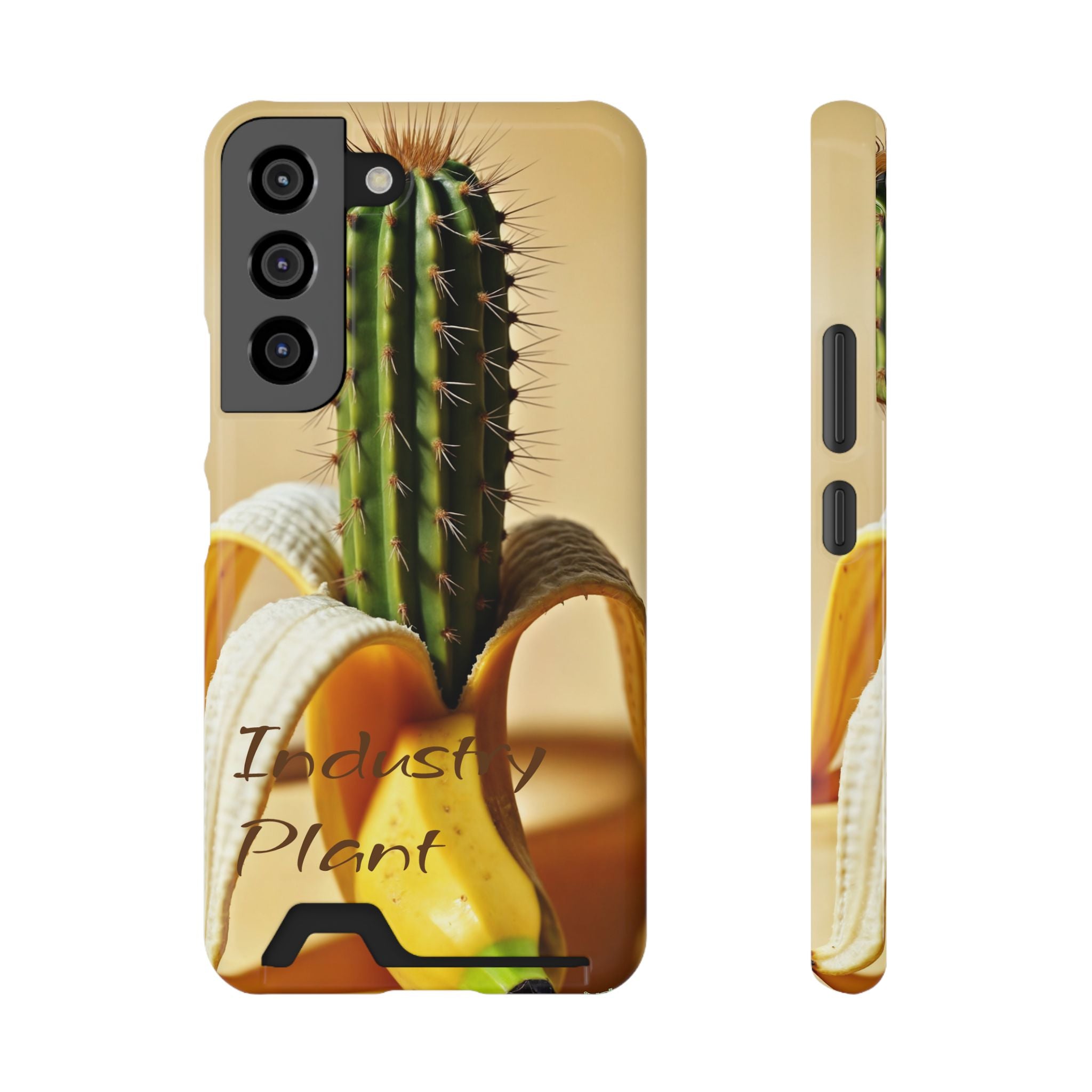 PEEL MY PRICKLED PECKER Stylish Phone Case with Card Holder by Industry Plant @AutoPaybump