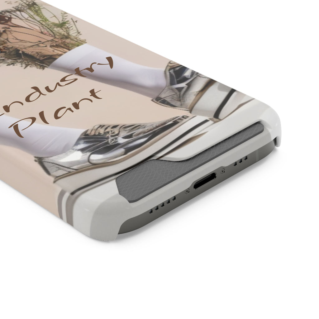 ALWAYS RUNNING ON PLANT POWER Stylish Phone Case with Card Holder by Industry Plant @AutoPaybump