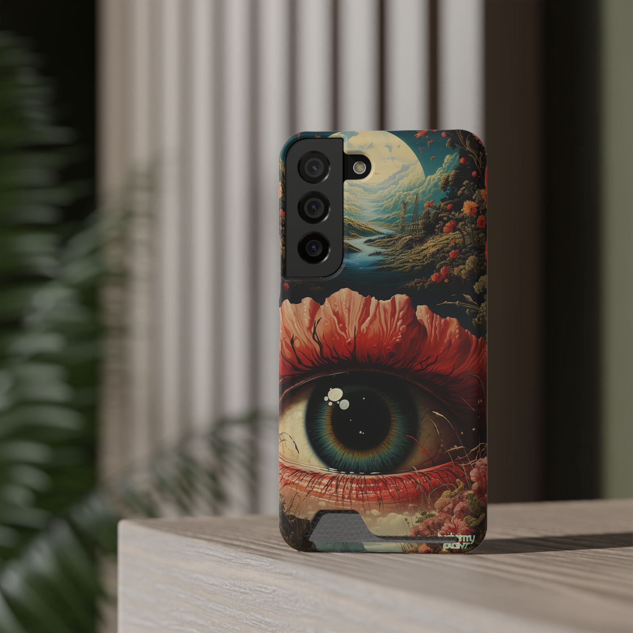 Eye Bloom Here... Stylish Phone Case with Card Holder by INDUSTRY PLANT @AutoPaybump