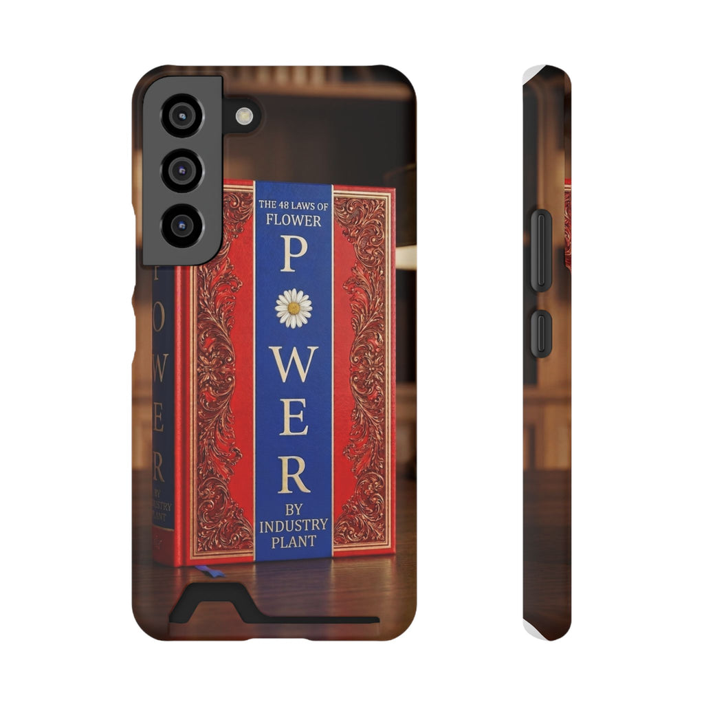 48 LAWS of FLOWER POWER Stylish Phone Case with Card Holder by INDUSTRY PLANT