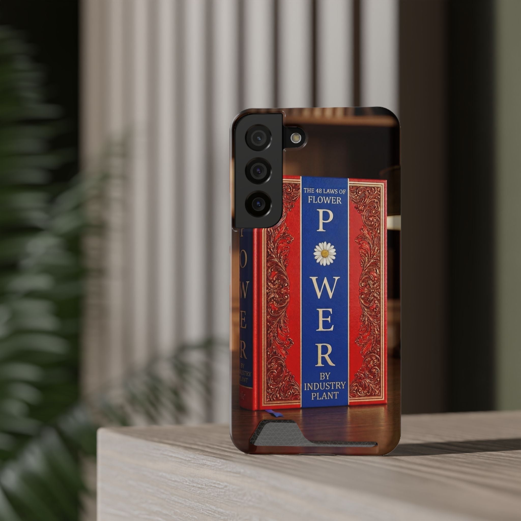 48 LAWS of FLOWER POWER Stylish Phone Case with Card Holder by INDUSTRY PLANT