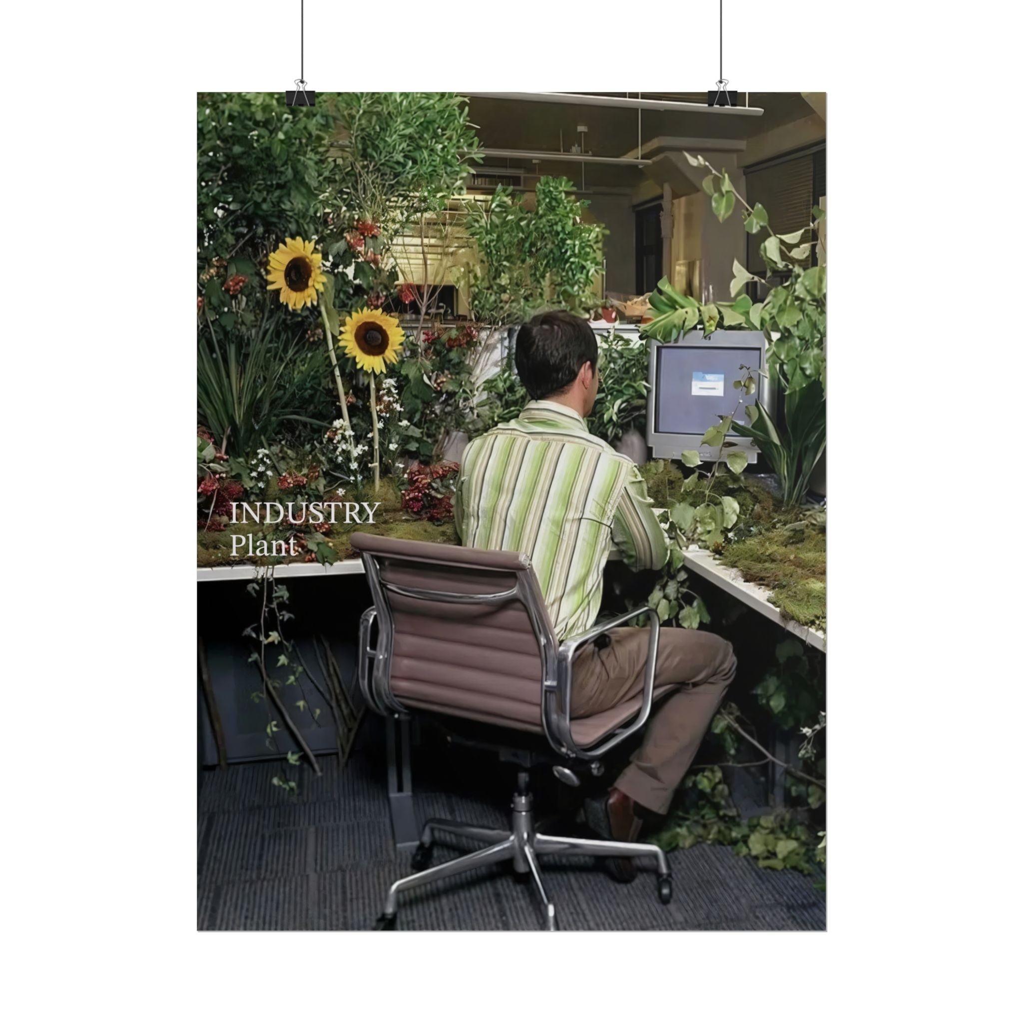 YOU'VE OUTGROWN THIS DAMN JOB!!! Fine Art Poster — Office Garden Fine Art Print by Industry Plant @AutoPaybump