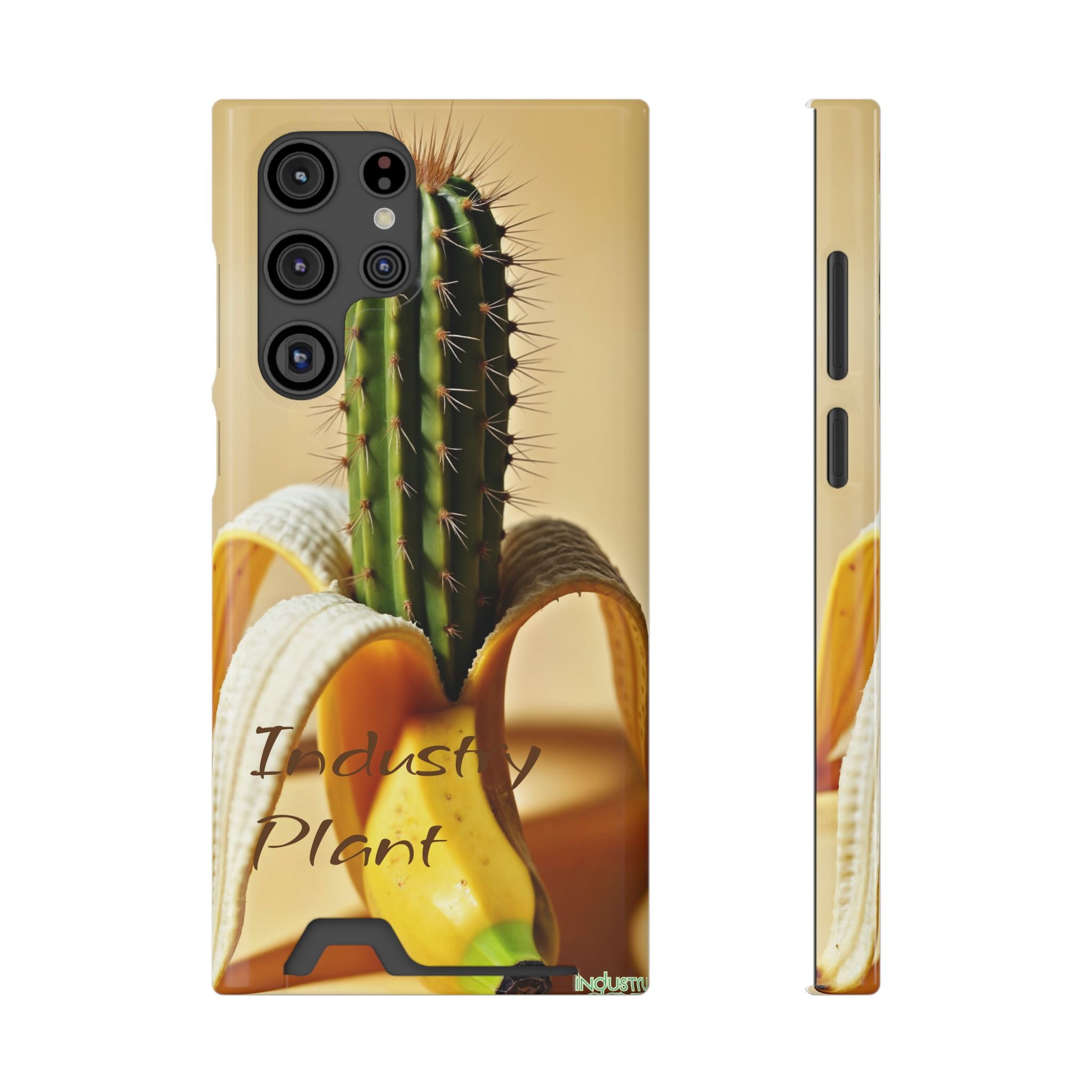 PEEL MY PRICKLED PECKER Stylish Phone Case with Card Holder by Industry Plant @AutoPaybump