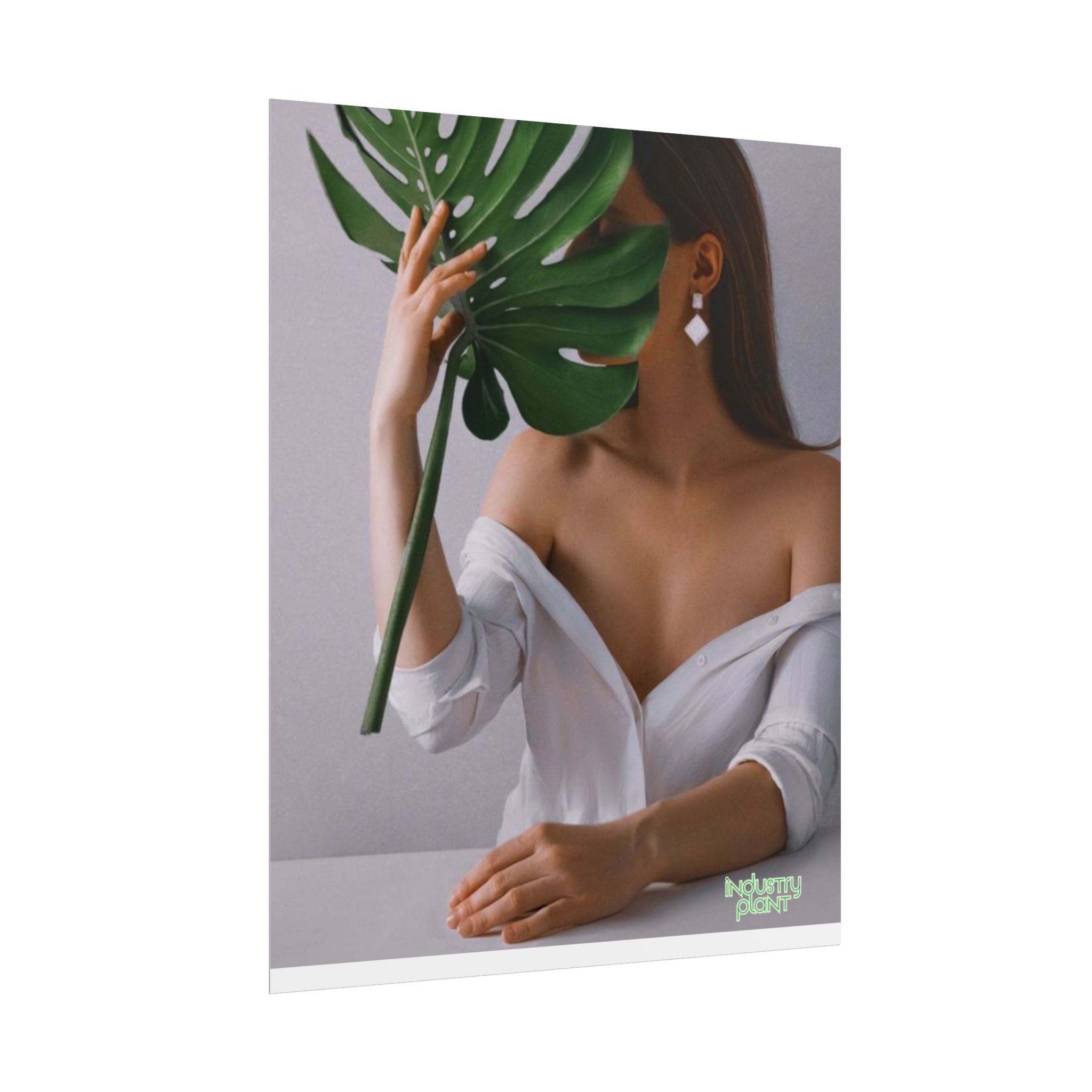 MONSTERA MYSTIQUE Botanical Chic Fine Art Poster — Woman with Monstera Wall Fine Art by INDUSTRY PLANT @AutoPaybump