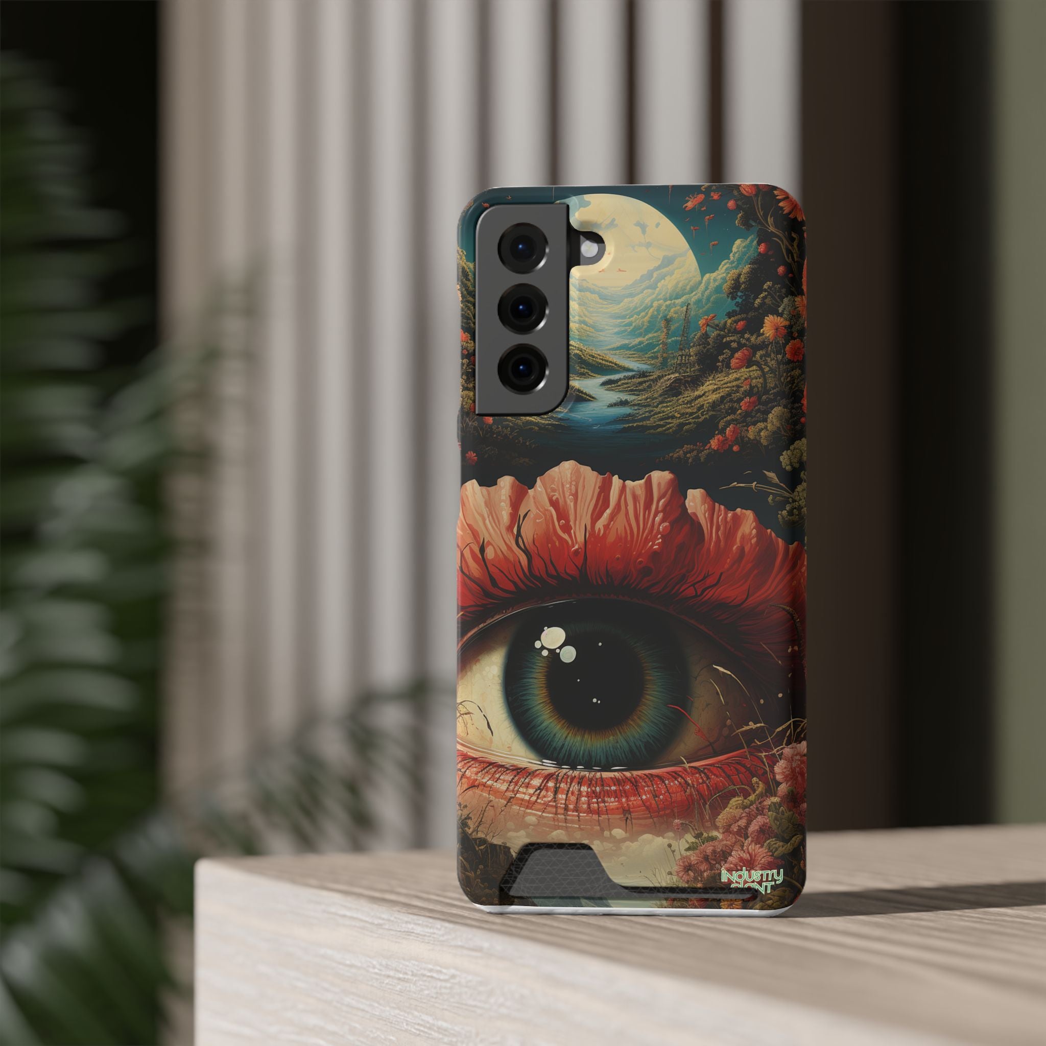 Eye Bloom Here... Stylish Phone Case with Card Holder by INDUSTRY PLANT @AutoPaybump