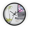 WEED TV Wall Clock — Decorative Cannabis Smoker Enthusiast Fine Art Print Clock for Office & Study by Industry Plant