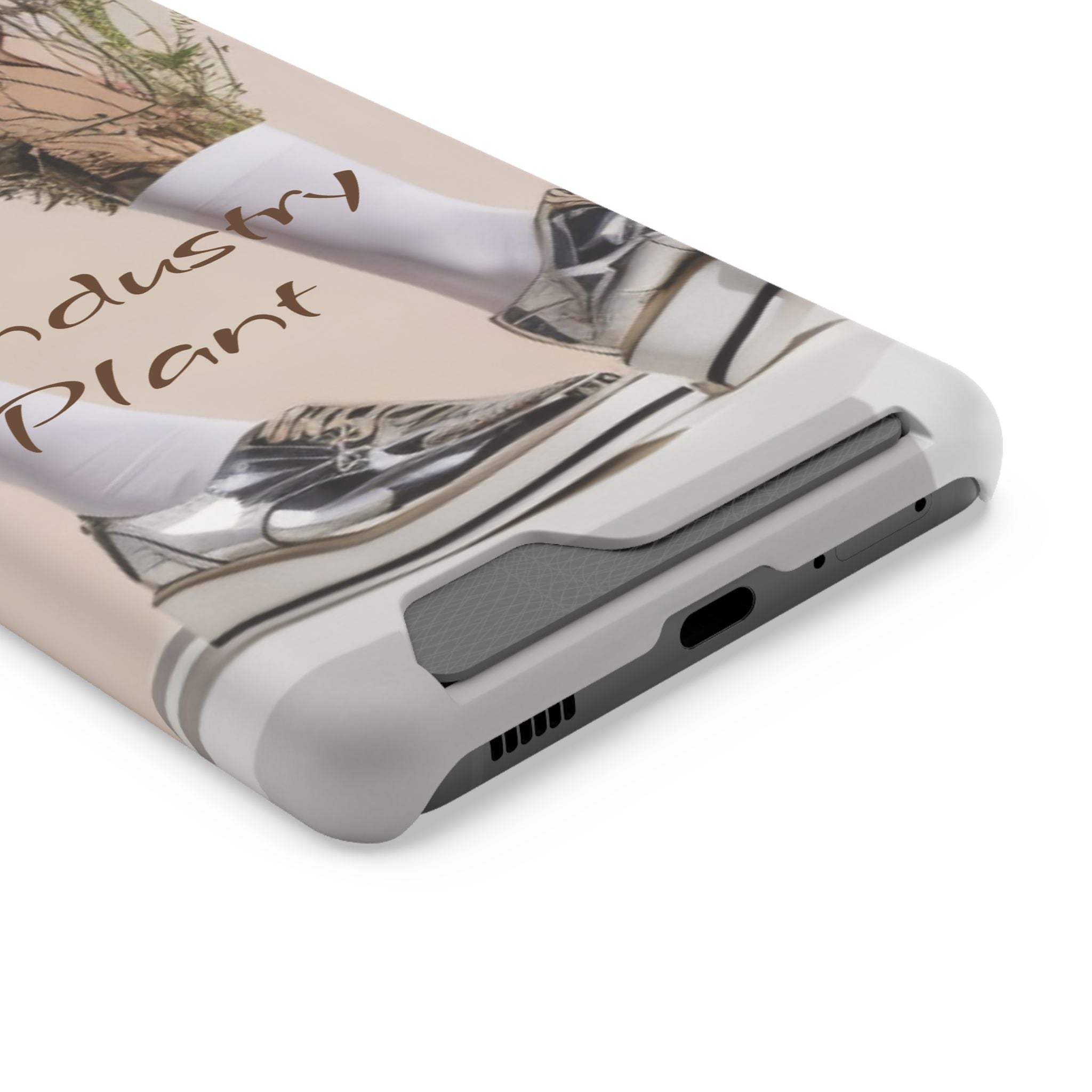 ALWAYS RUNNING ON PLANT POWER Stylish Phone Case with Card Holder by Industry Plant @AutoPaybump