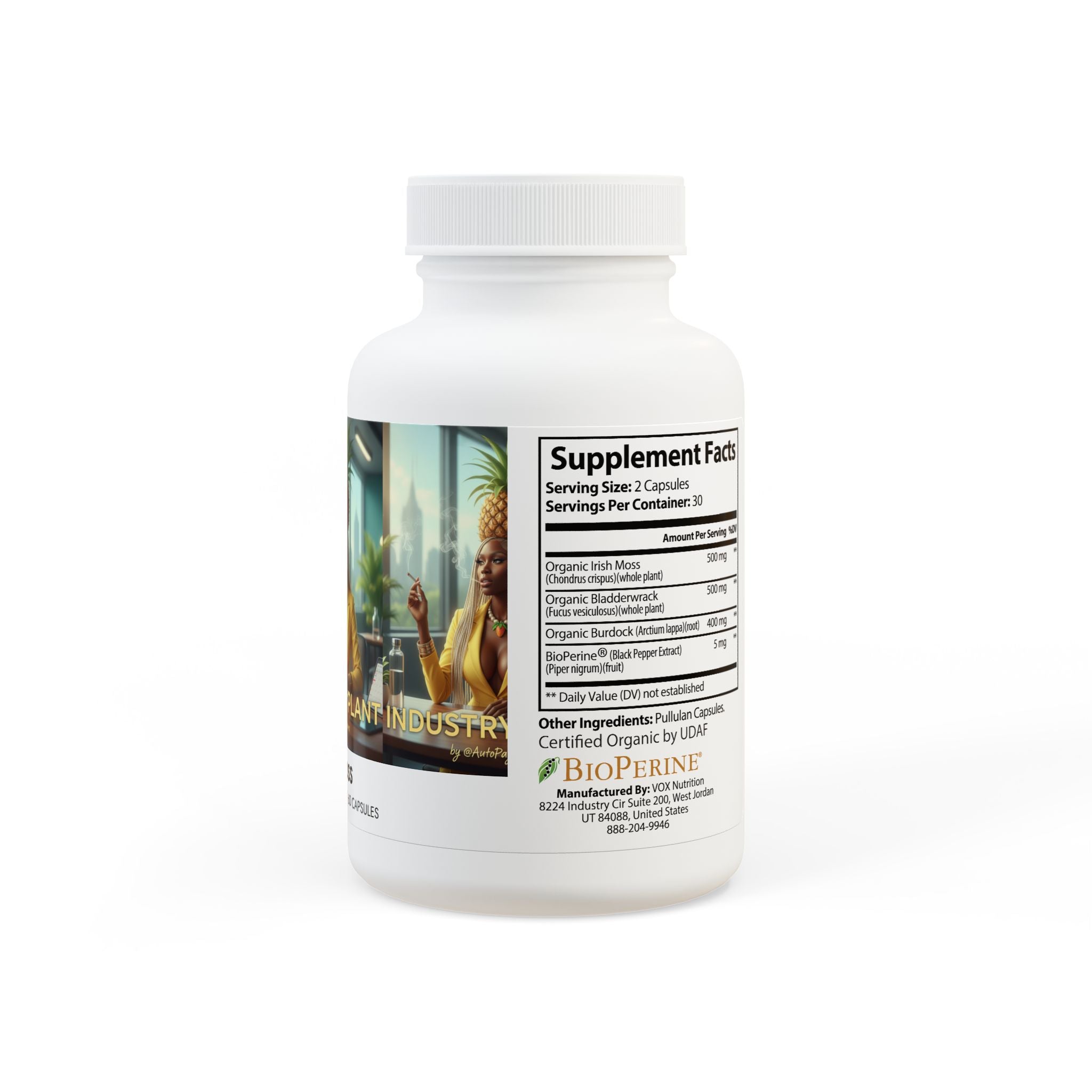 INDUSTRY PLANT Sea Moss Supplement (60 Capsules)