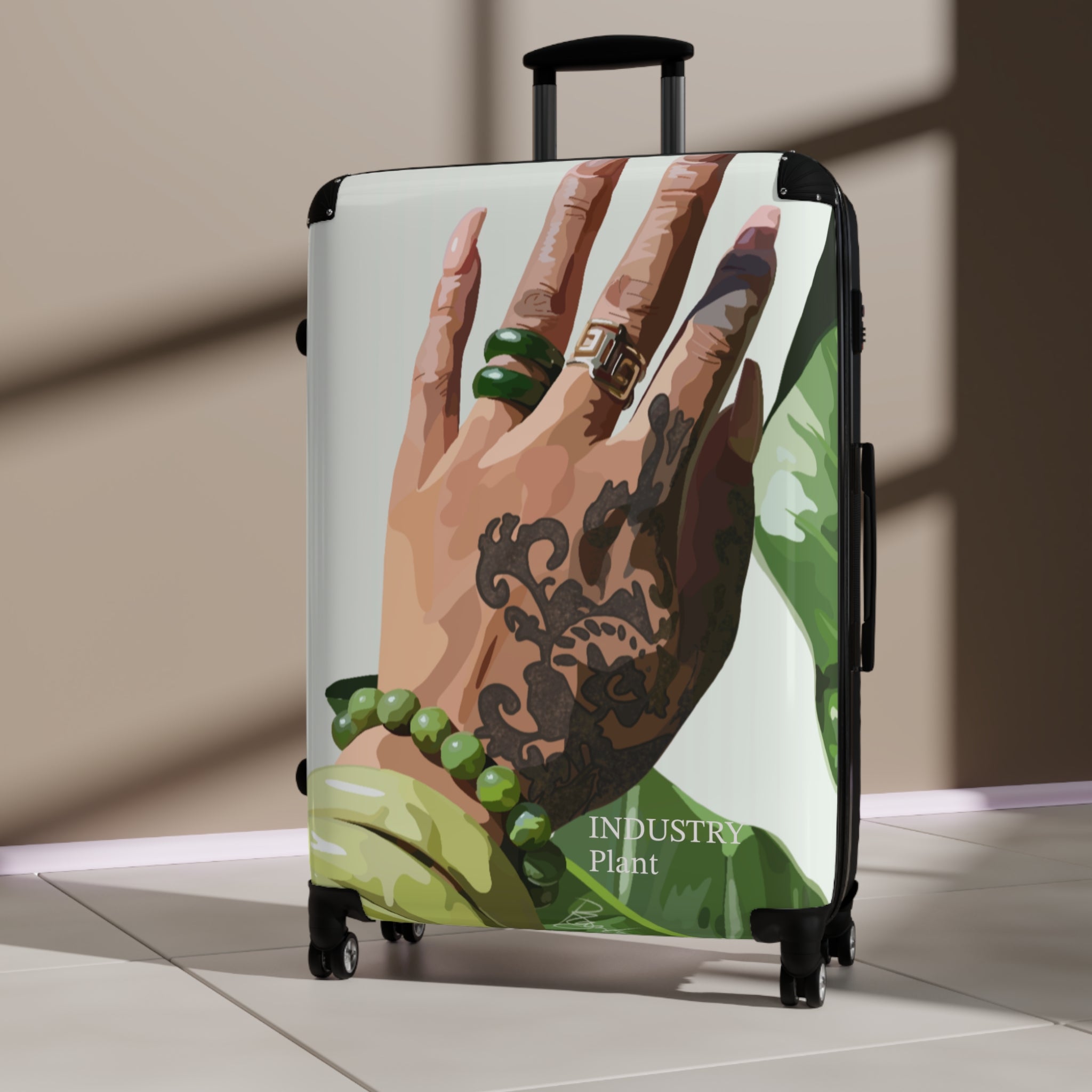 TATTED GREEN THUMB Suitcase by INDUSTRY PLANT by @AutoPaybump