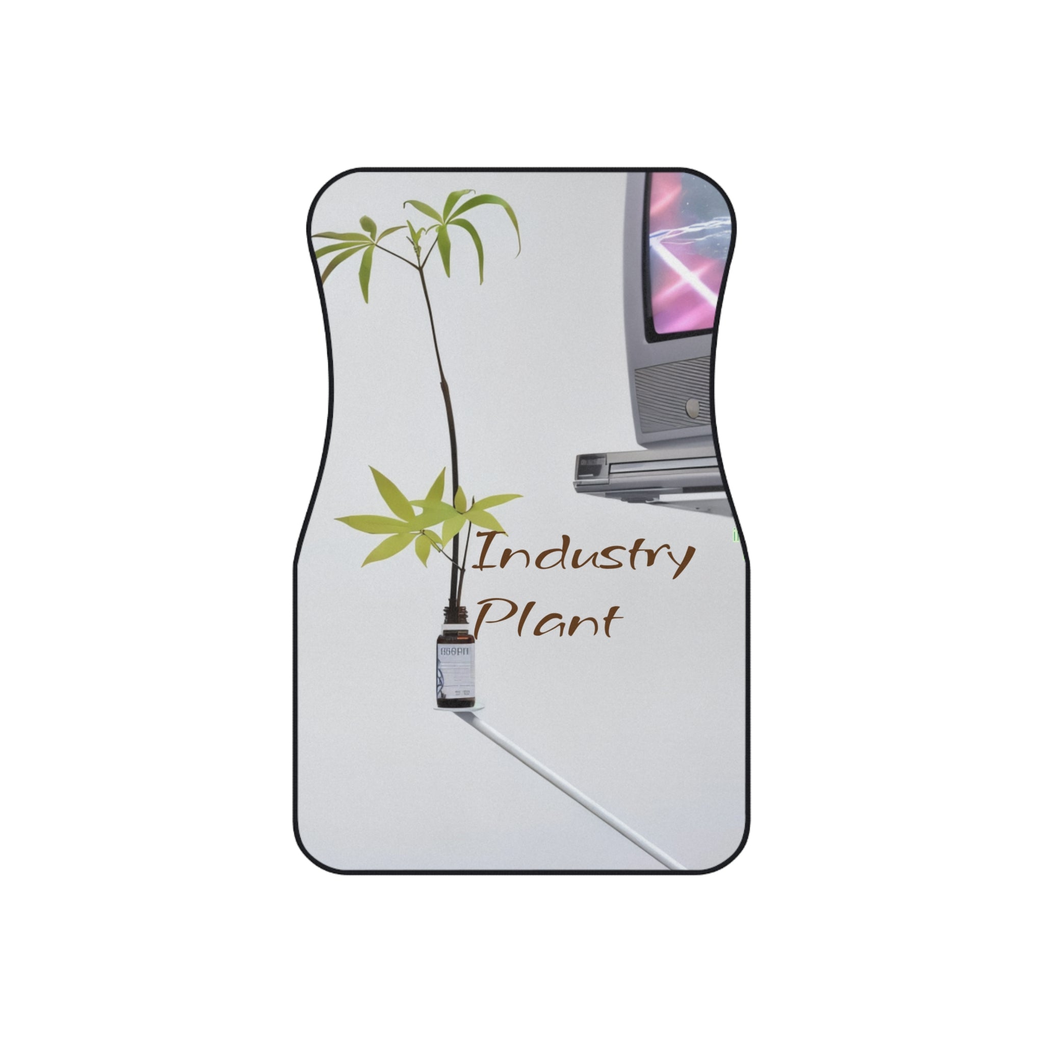 WEED TV Unique Art Car Mats (Set of 4) - Stylish & Edgy Design by Industry Plant @AutoPaybump