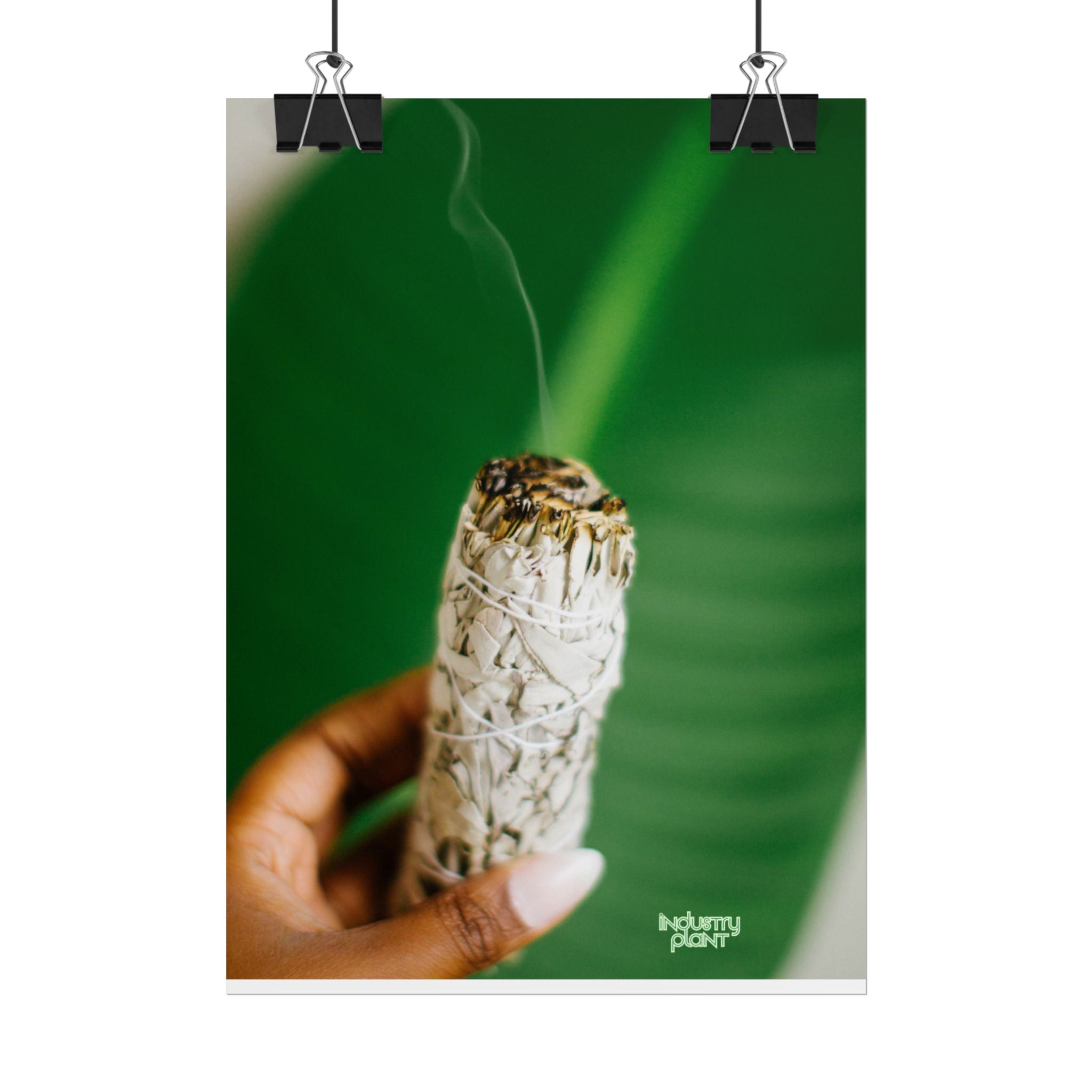 HER SAGING GRACE Sage Smudge Fine Art Poster — Botanical Aromatherapy Wall Fine Art by INDUSTRY PLANT @AutoPaybump