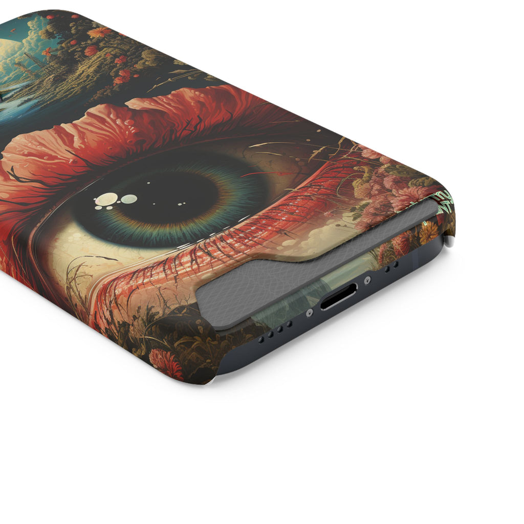 Eye Bloom Here... Stylish Phone Case with Card Holder by INDUSTRY PLANT @AutoPaybump