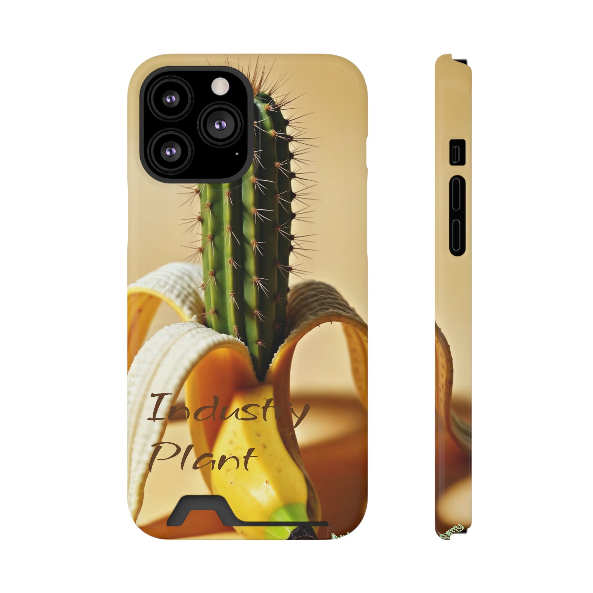 PEEL MY PRICKLED PECKER Stylish Phone Case with Card Holder by Industry Plant @AutoPaybump