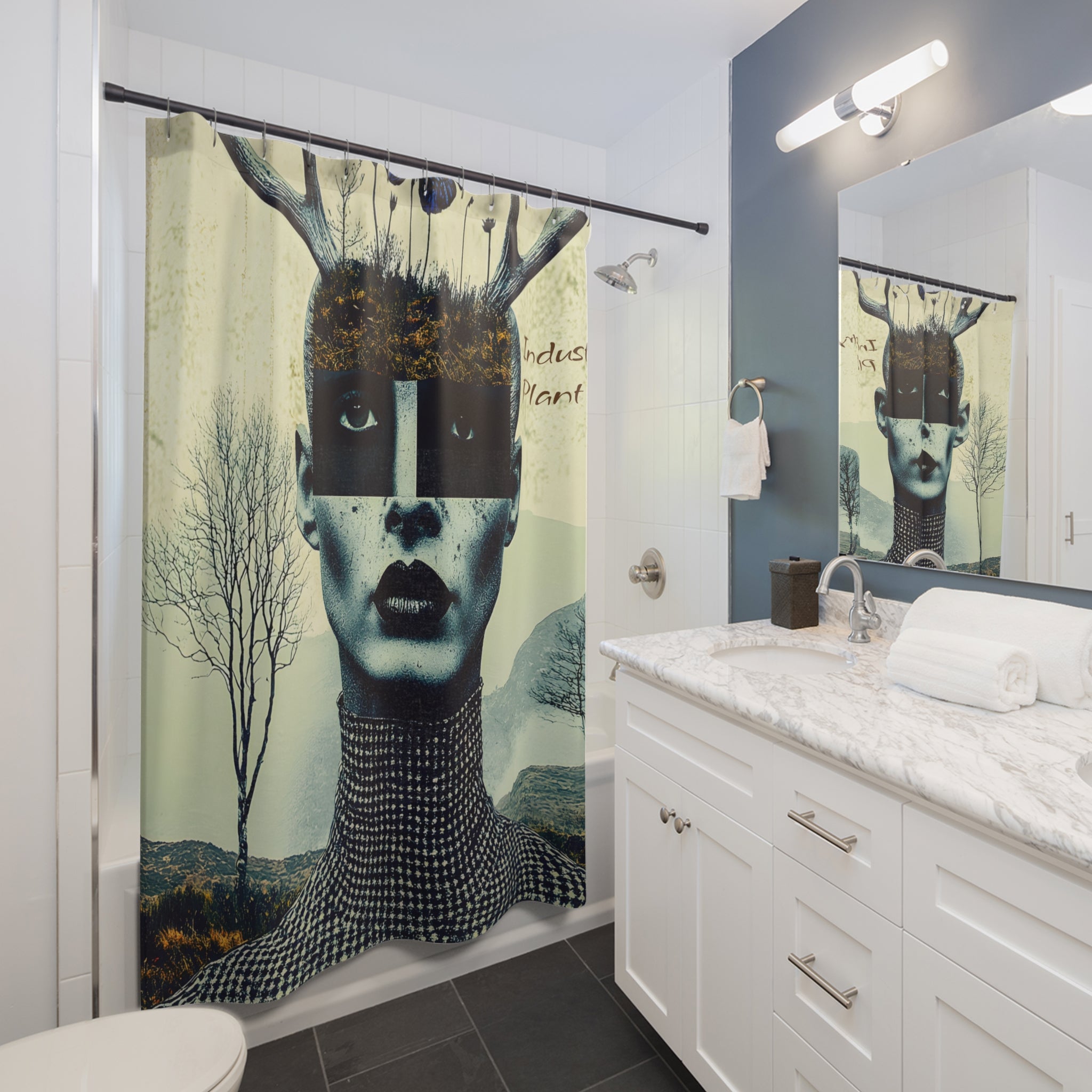 WOOD FAIRY FACE CARD Shower Curtain by @AutoPaybump