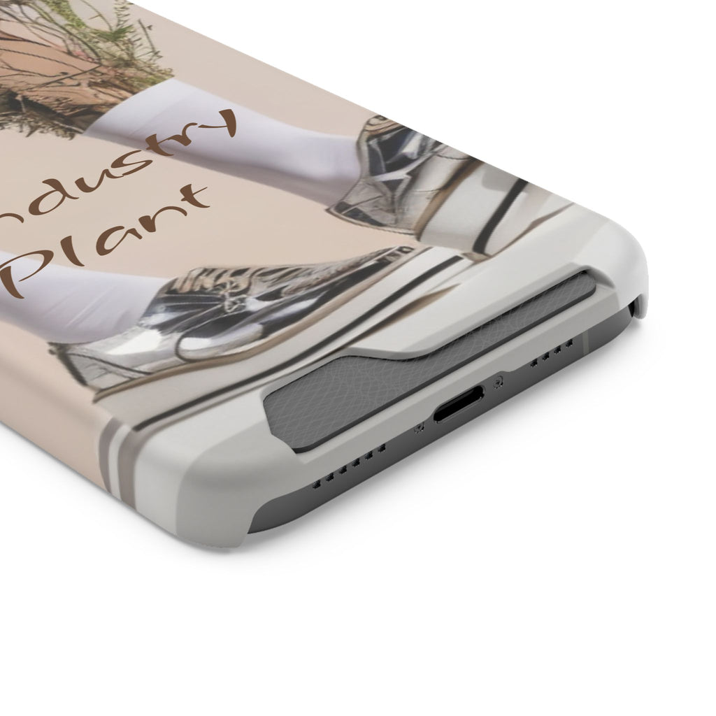 ALWAYS RUNNING ON PLANT POWER Stylish Phone Case with Card Holder by Industry Plant @AutoPaybump