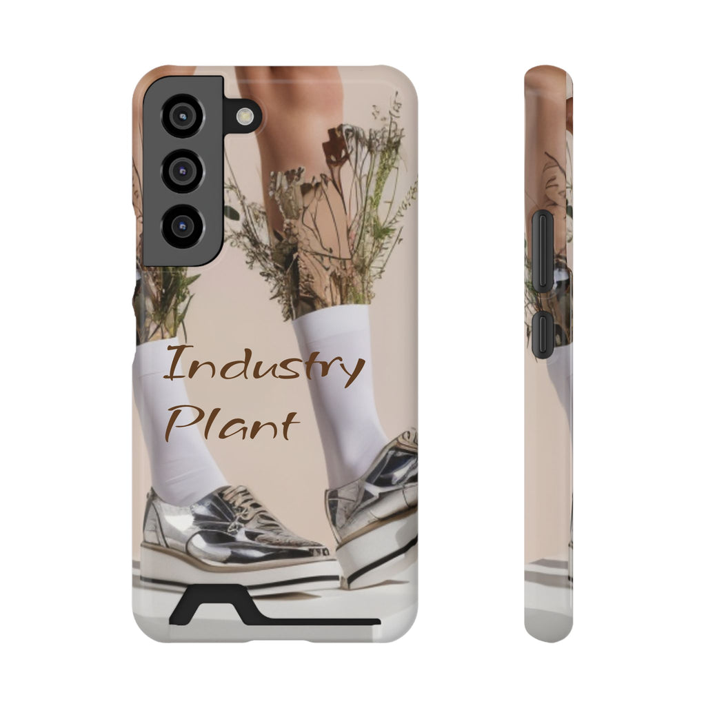ALWAYS RUNNING ON PLANT POWER Stylish Phone Case with Card Holder by Industry Plant @AutoPaybump