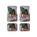 MONSTERA MYSTIQUE Unique Art Car Mats (Set of 4) - Stylish & Edgy Design by INDUSTRY PLANT @AutoPaybump