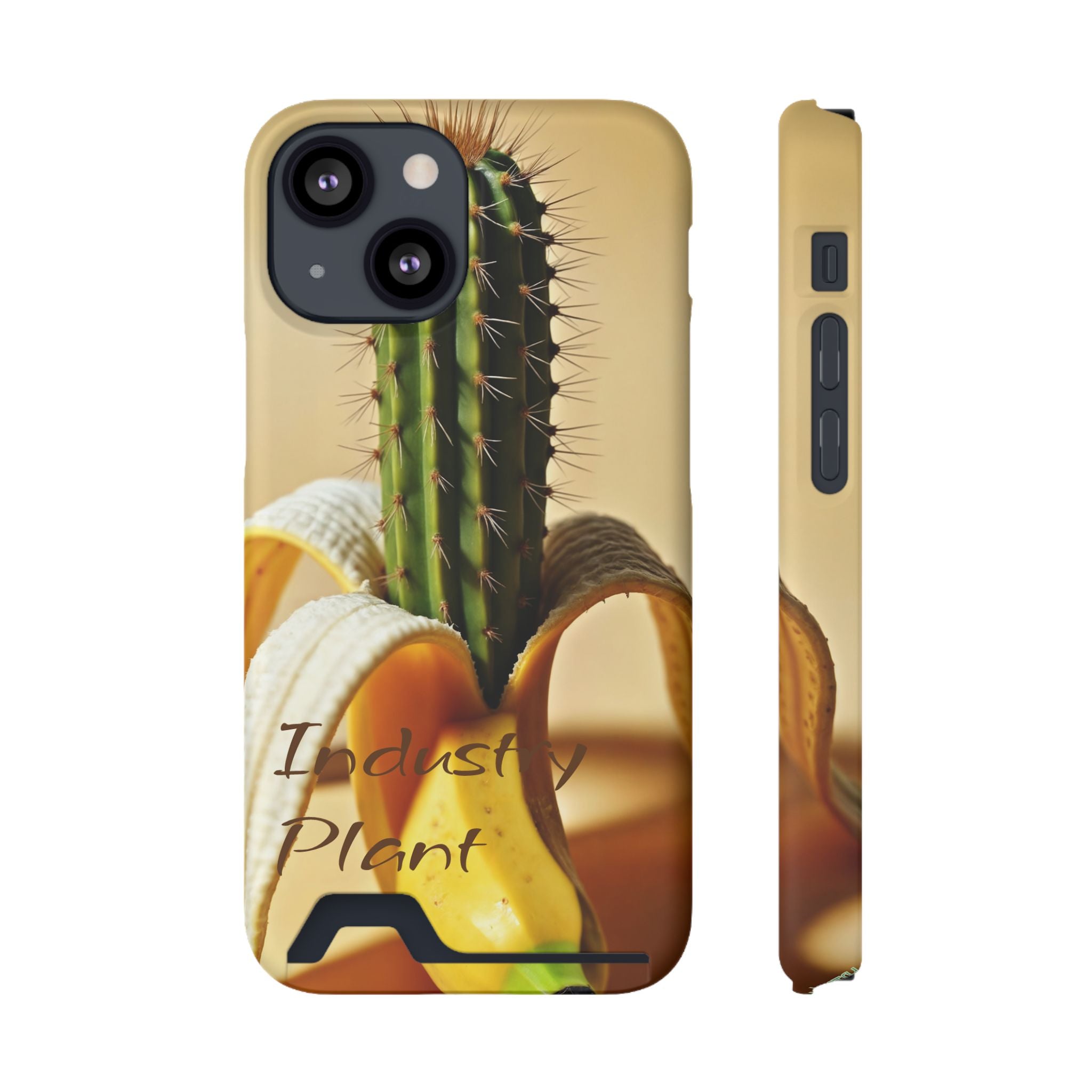 PEEL MY PRICKLED PECKER Stylish Phone Case with Card Holder by Industry Plant @AutoPaybump