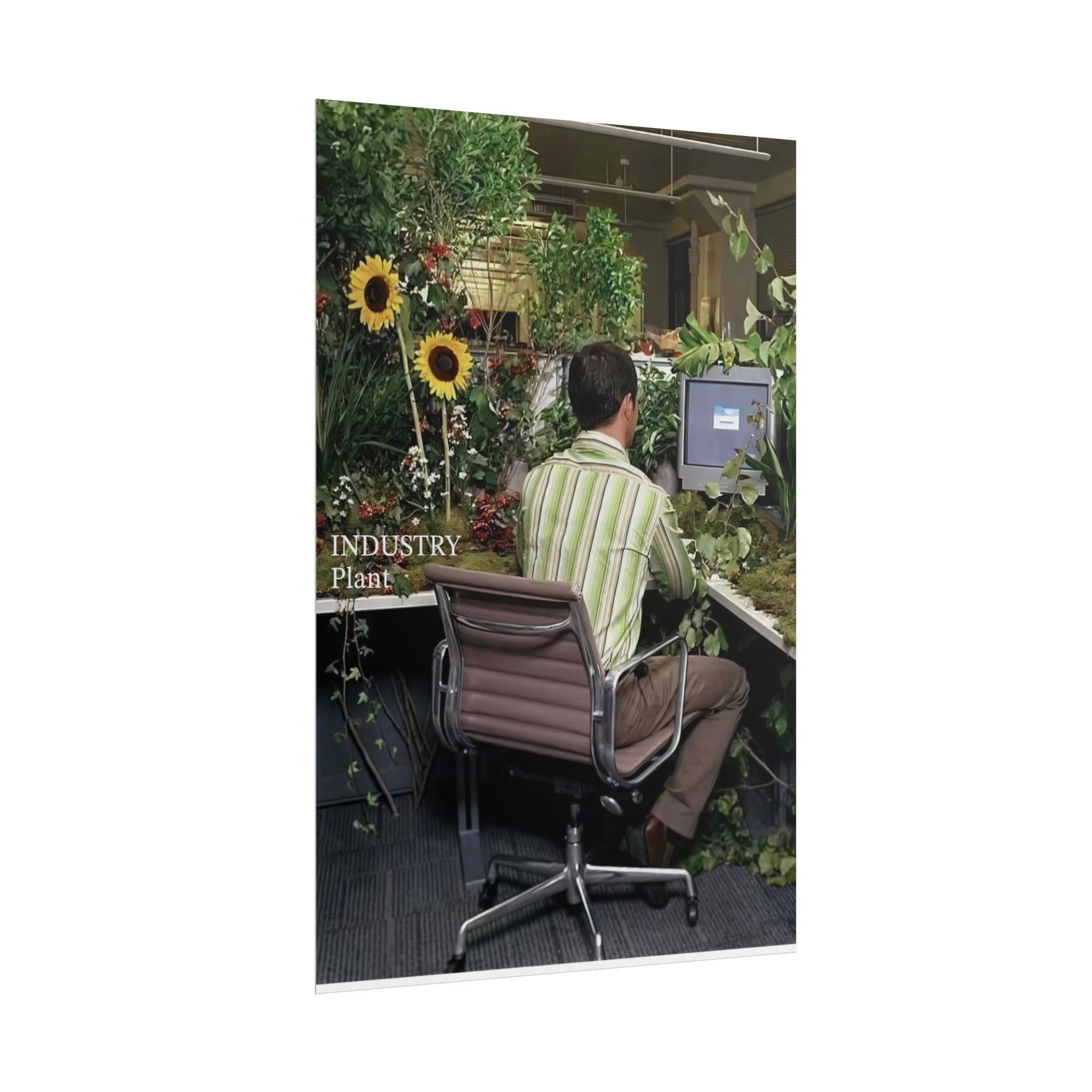 YOU'VE OUTGROWN THIS DAMN JOB!!! Fine Art Poster — Office Garden Fine Art Print by Industry Plant @AutoPaybump