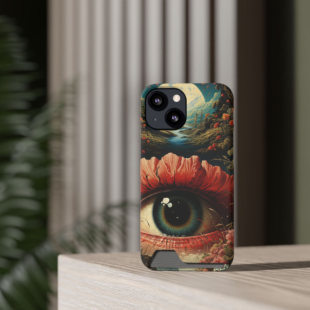 Eye Bloom Here... Stylish Phone Case with Card Holder by INDUSTRY PLANT @AutoPaybump