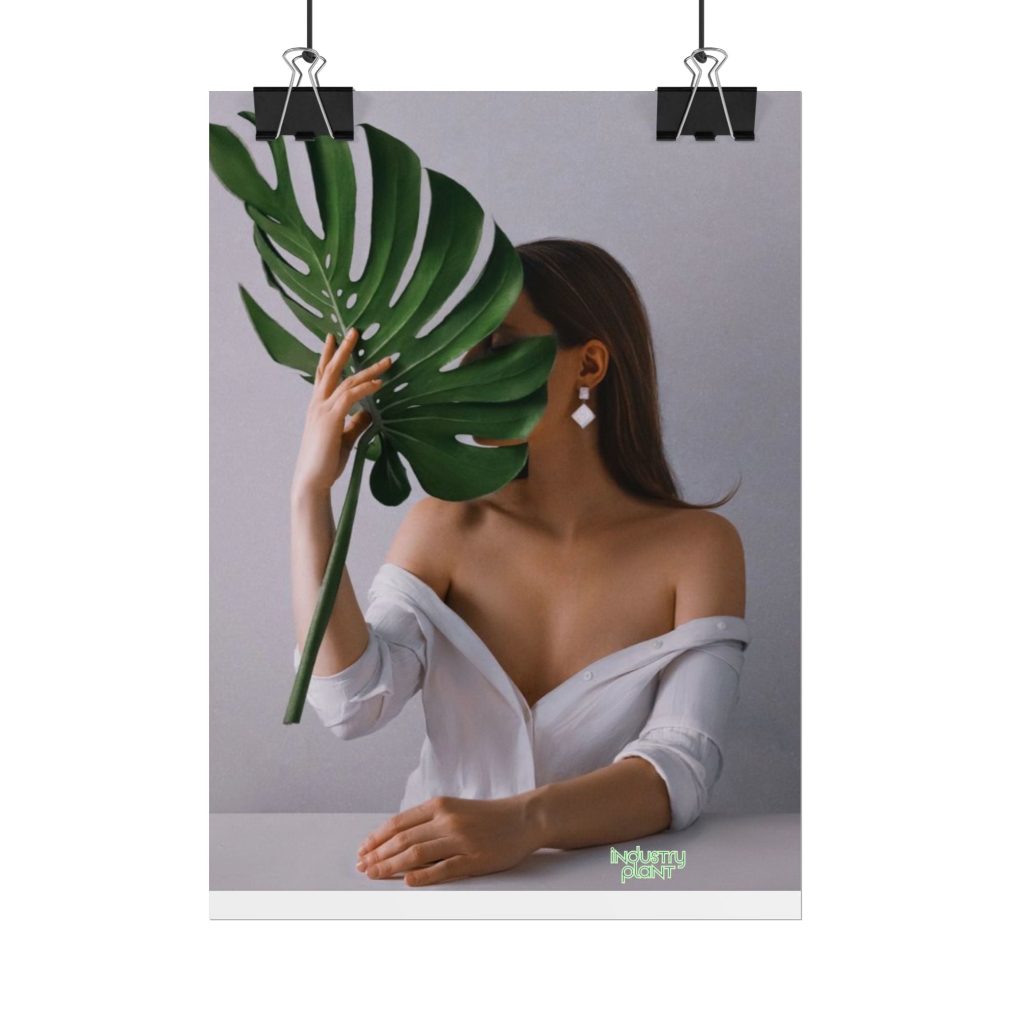 MONSTERA MYSTIQUE Botanical Chic Fine Art Poster — Woman with Monstera Wall Fine Art by INDUSTRY PLANT @AutoPaybump