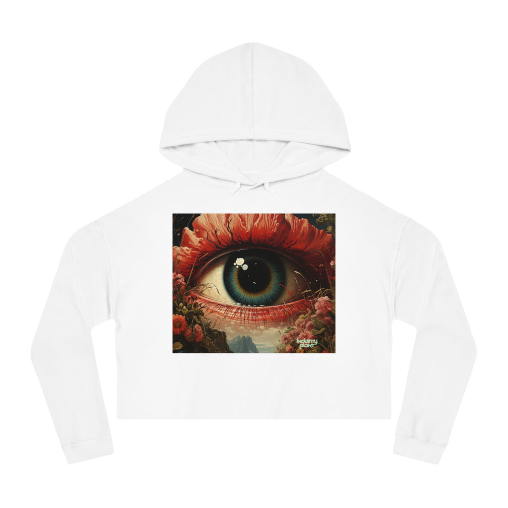 Eye Bloom Here... Chic Women's Cropped Hoodie by INDUSTRY PLANT @AutoPaybump