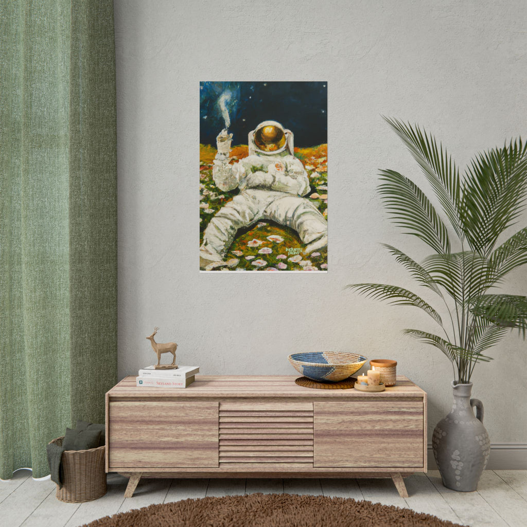 ASTRO STONER Fine Art Astronaut Poster — Retro Space Fine Art Print BY INDUSTRY PLANT @AutoPaybump