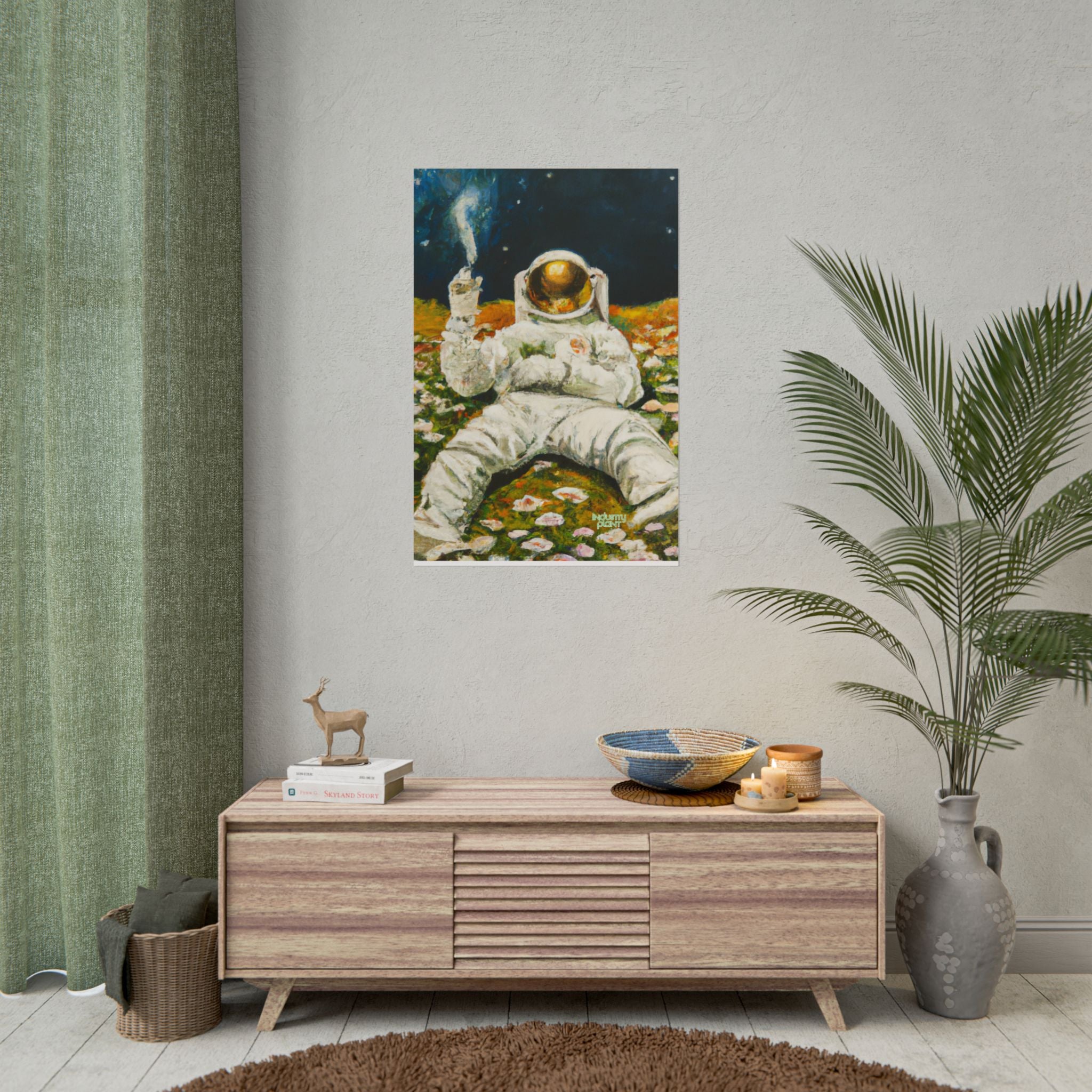 ASTRO STONER Fine Art Astronaut Poster — Retro Space Fine Art Print BY INDUSTRY PLANT @AutoPaybump
