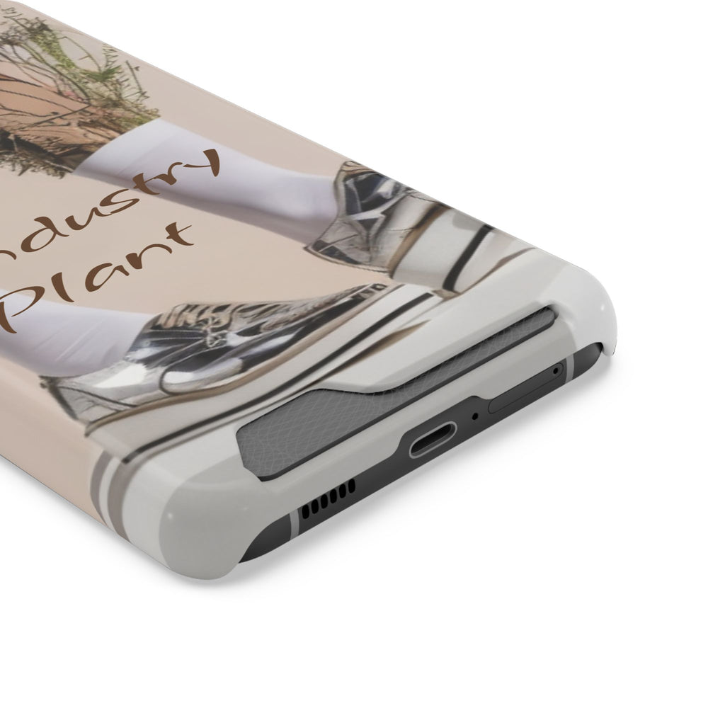 ALWAYS RUNNING ON PLANT POWER Stylish Phone Case with Card Holder by Industry Plant @AutoPaybump