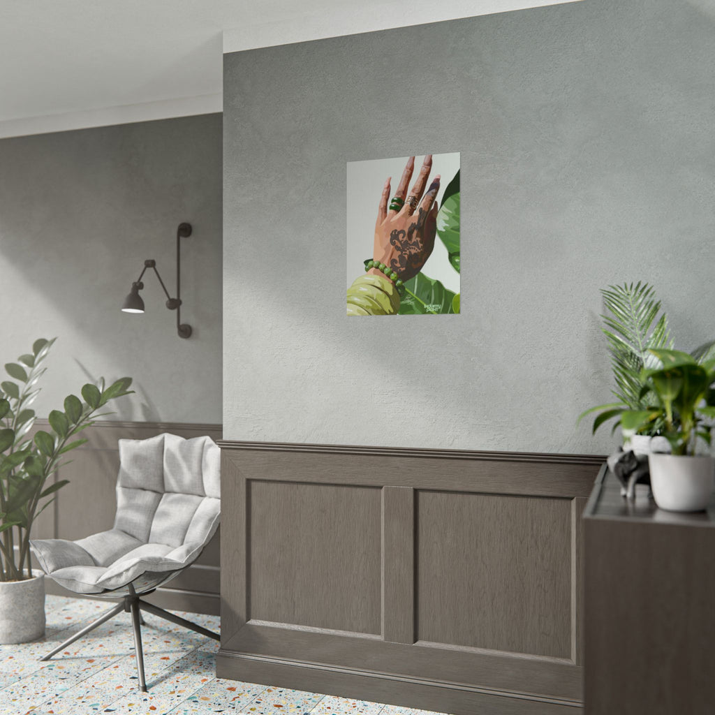 TATTED GREEN THUMB Botanical Henna Hand Fine Art Poster Print by INDUSTRY PLANT by @AutoPaybump