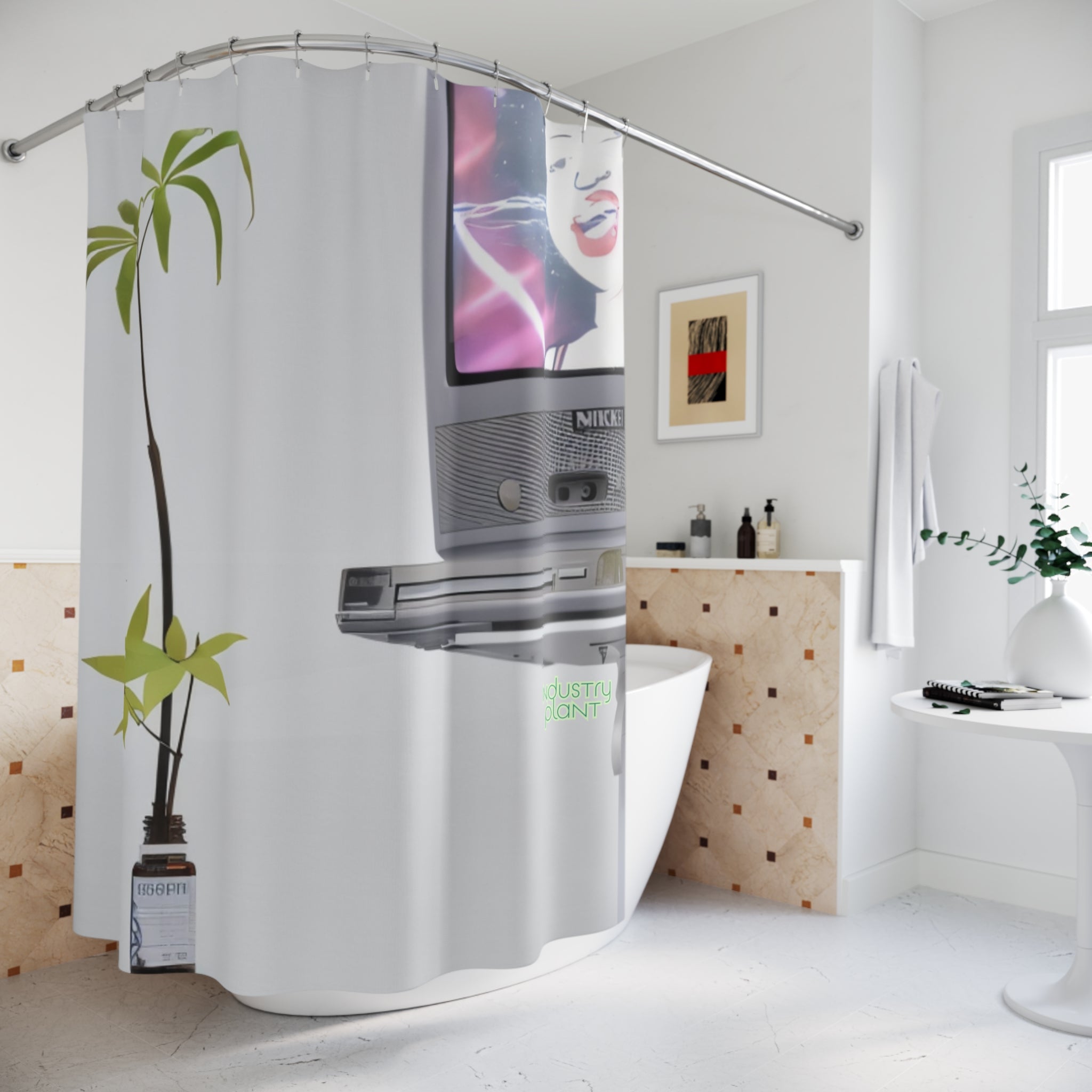 WEED TV Shower Curtain by Industry Plant
