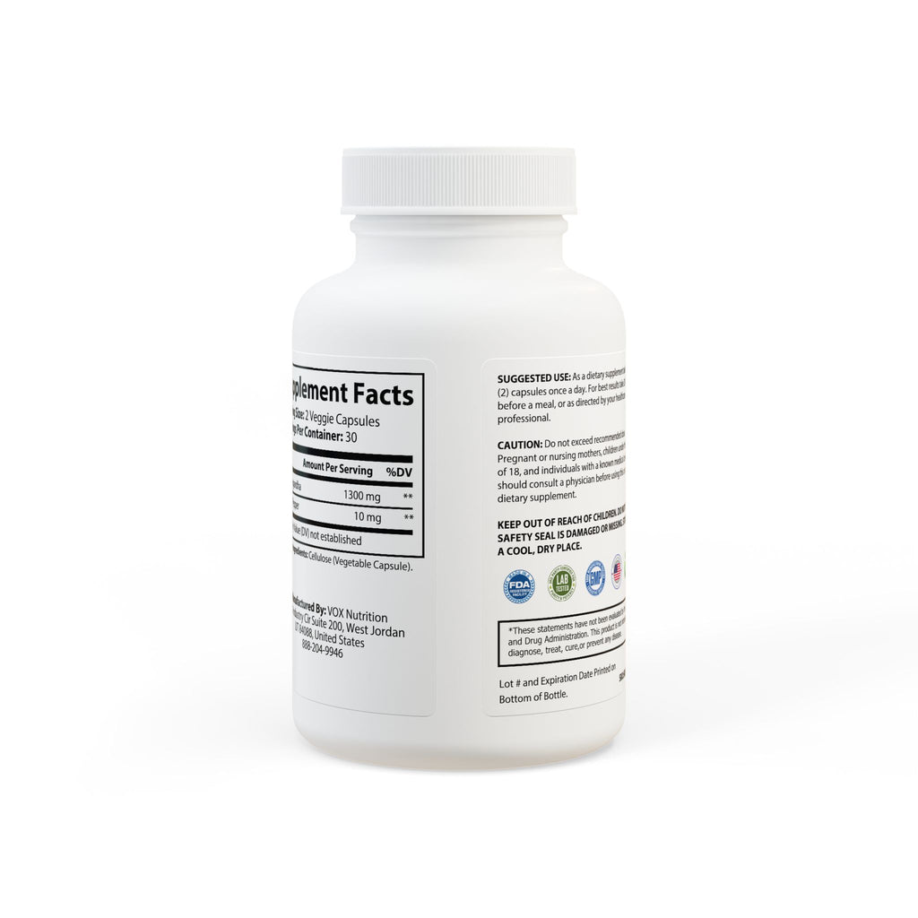 INDUSTRY PLANT Ashwagandha and Black Pepper Supplement (60 capsules)