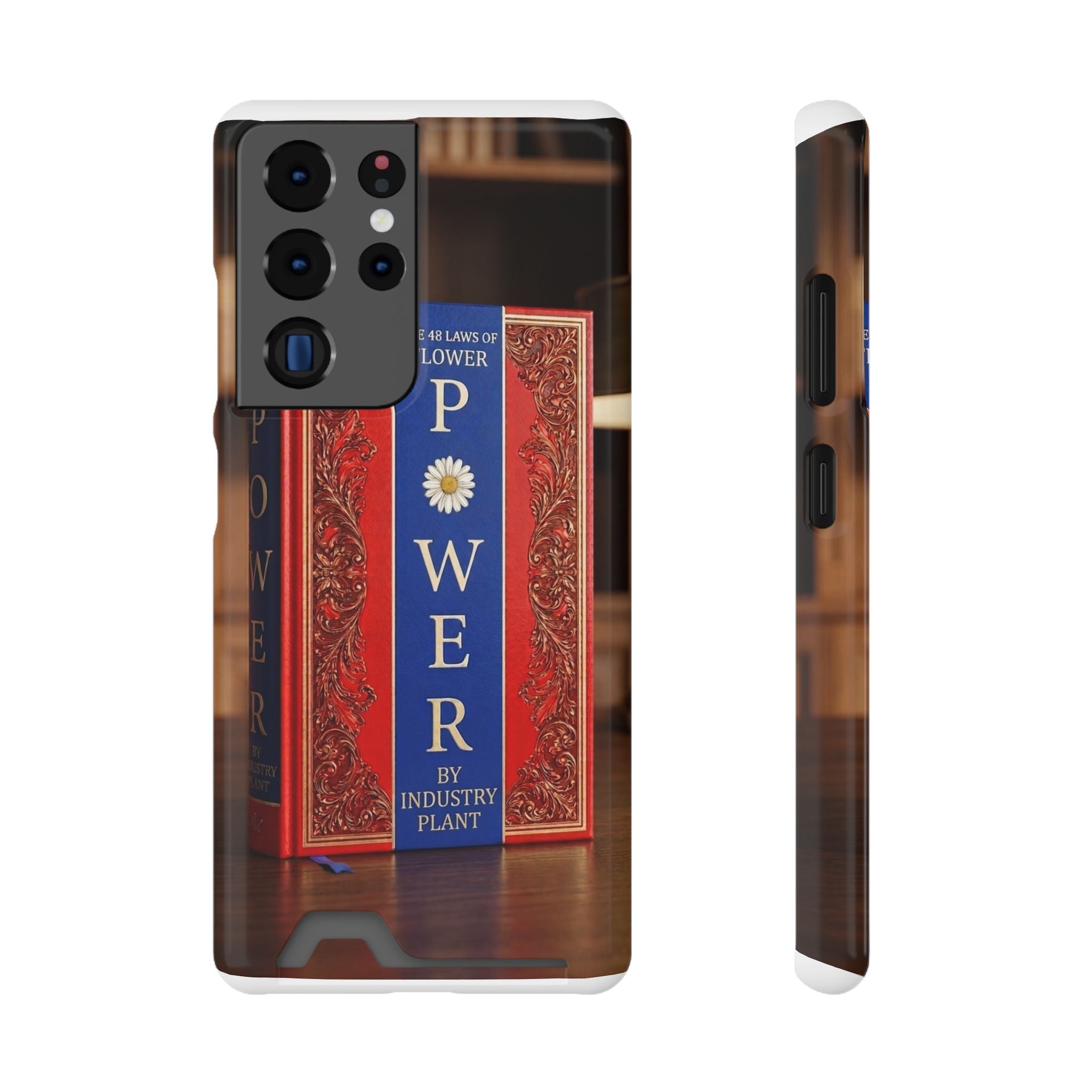 48 LAWS of FLOWER POWER Stylish Phone Case with Card Holder by INDUSTRY PLANT